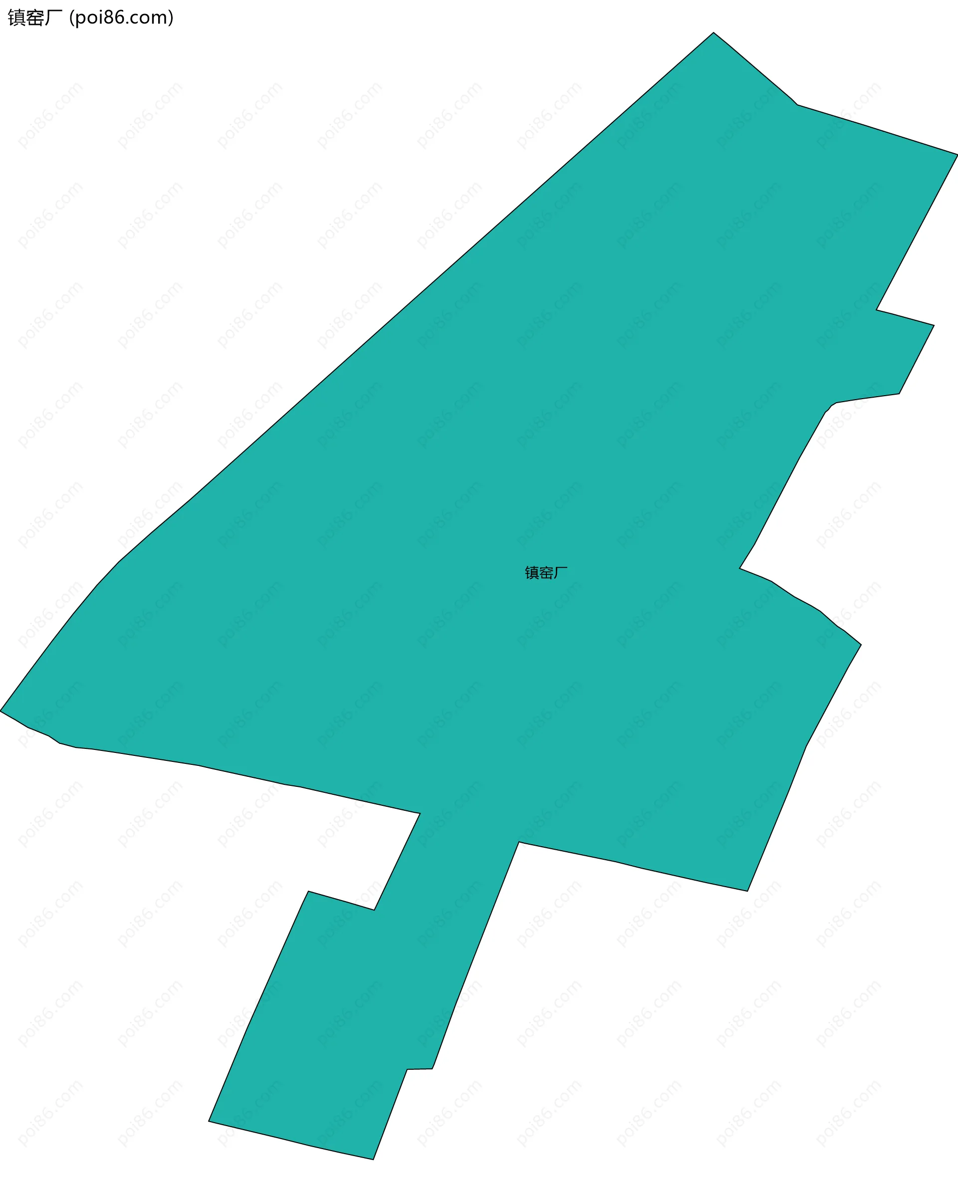 镇窑厂边界地图