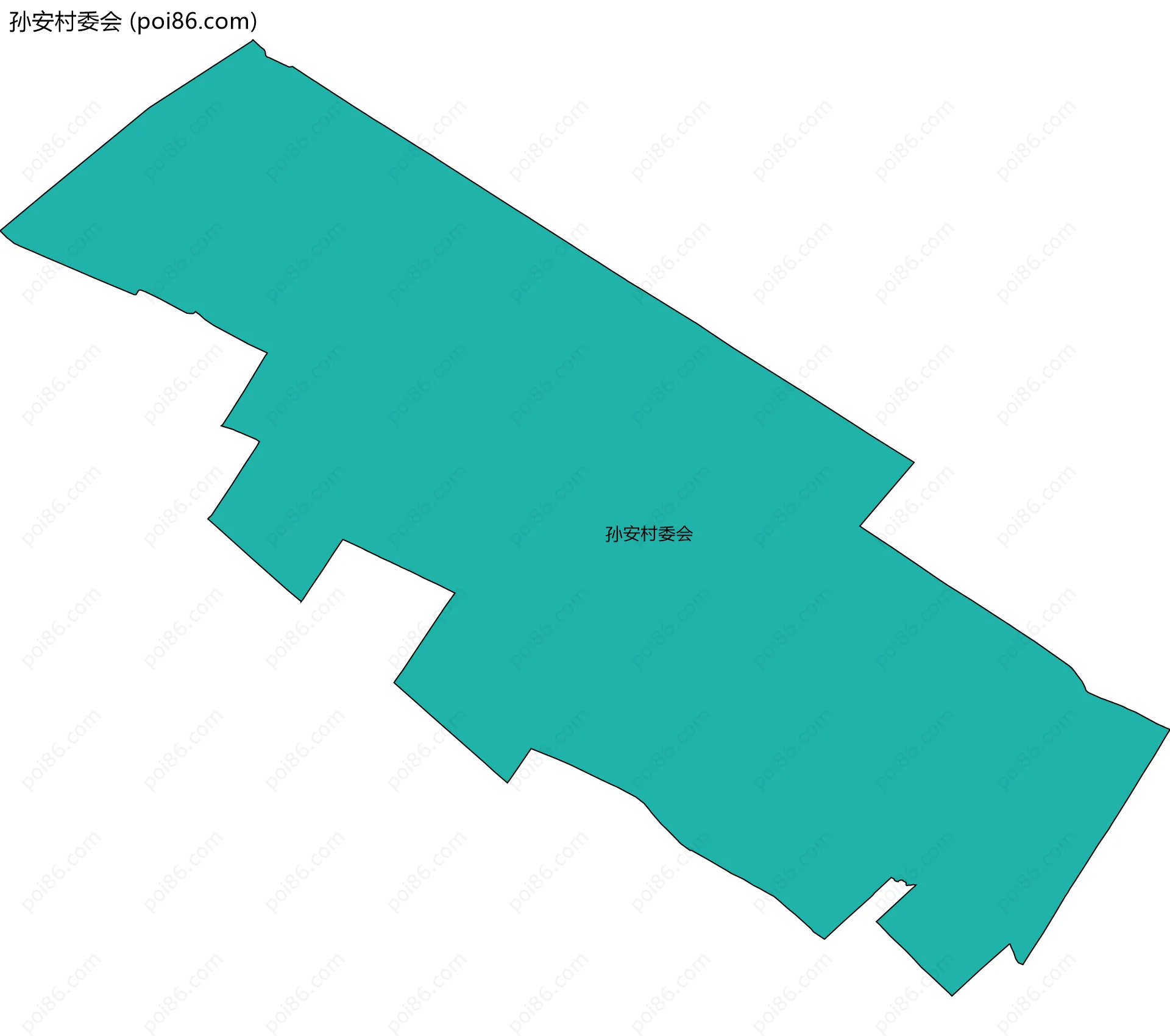 孙安村委会边界地图