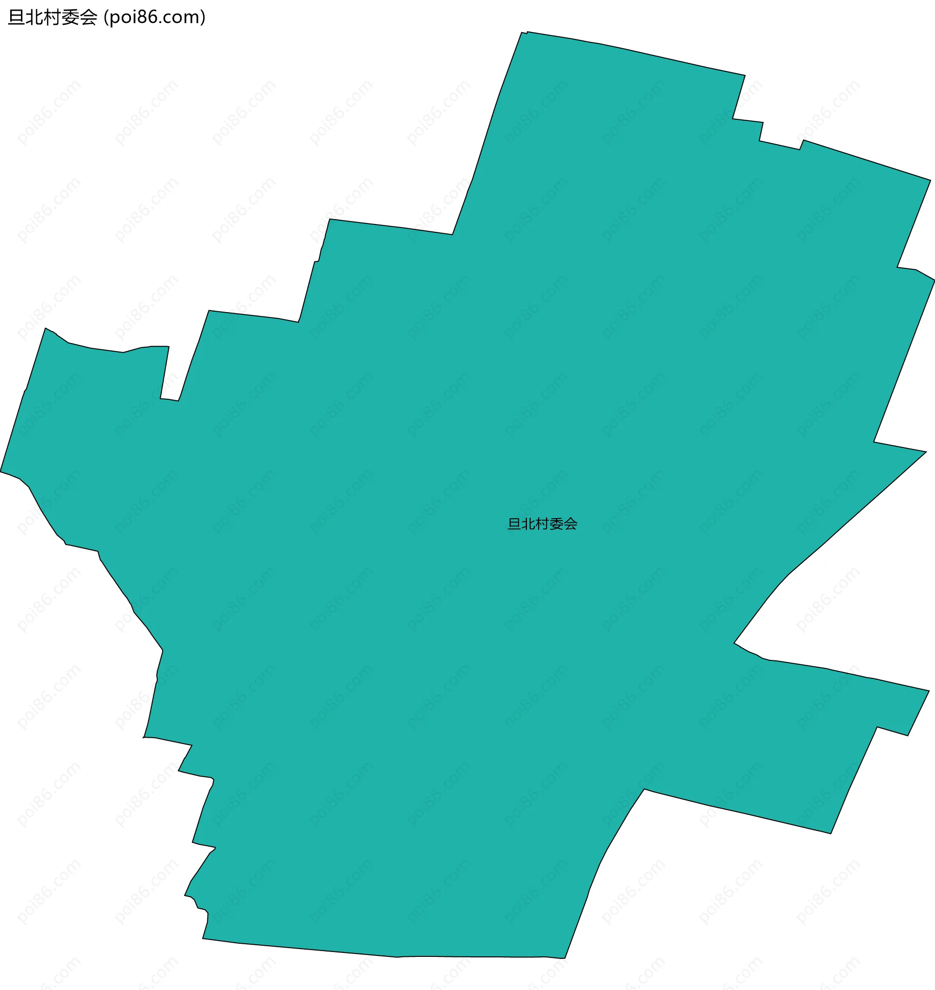 旦北村委会边界地图