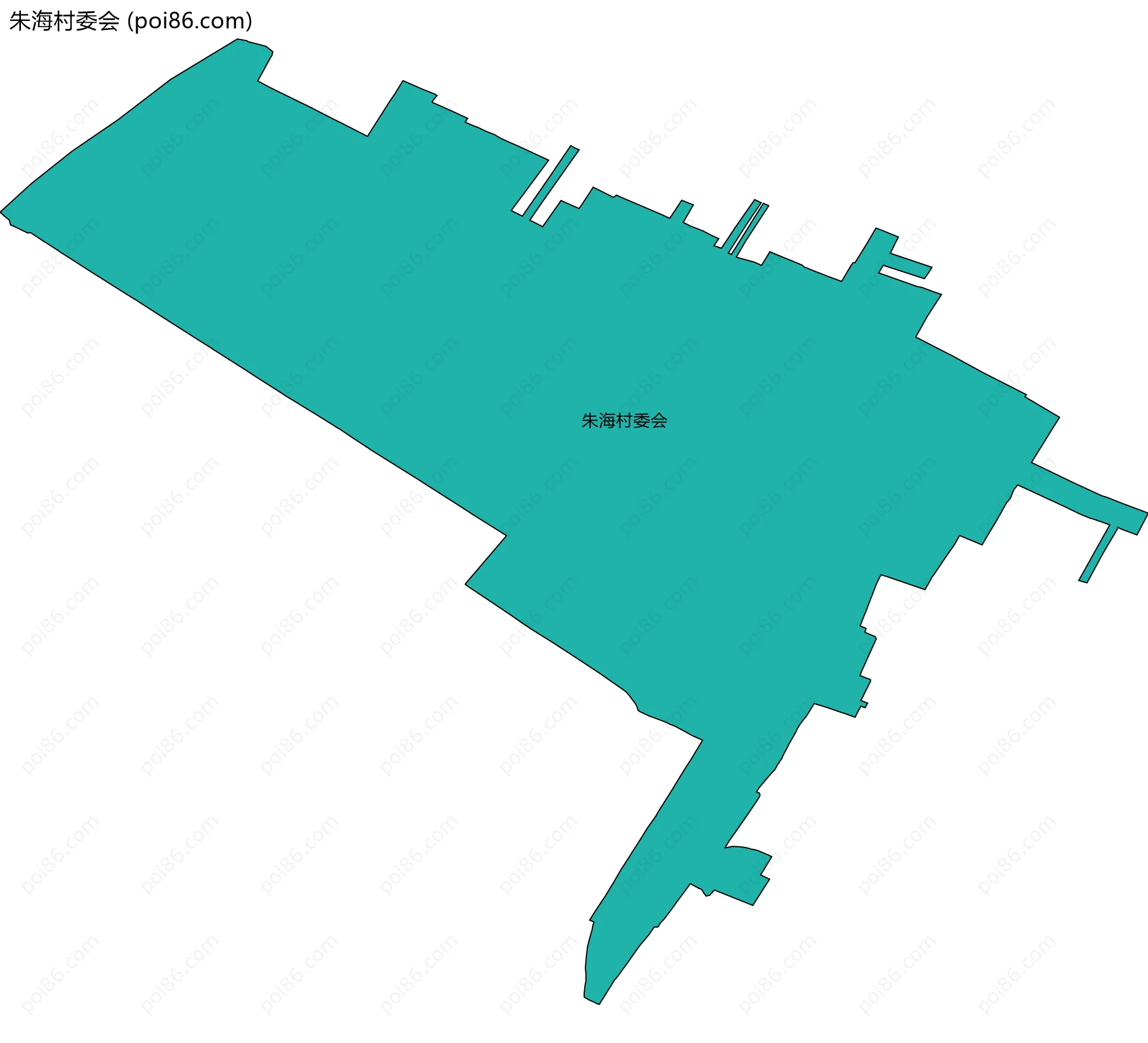 朱海村委会边界地图