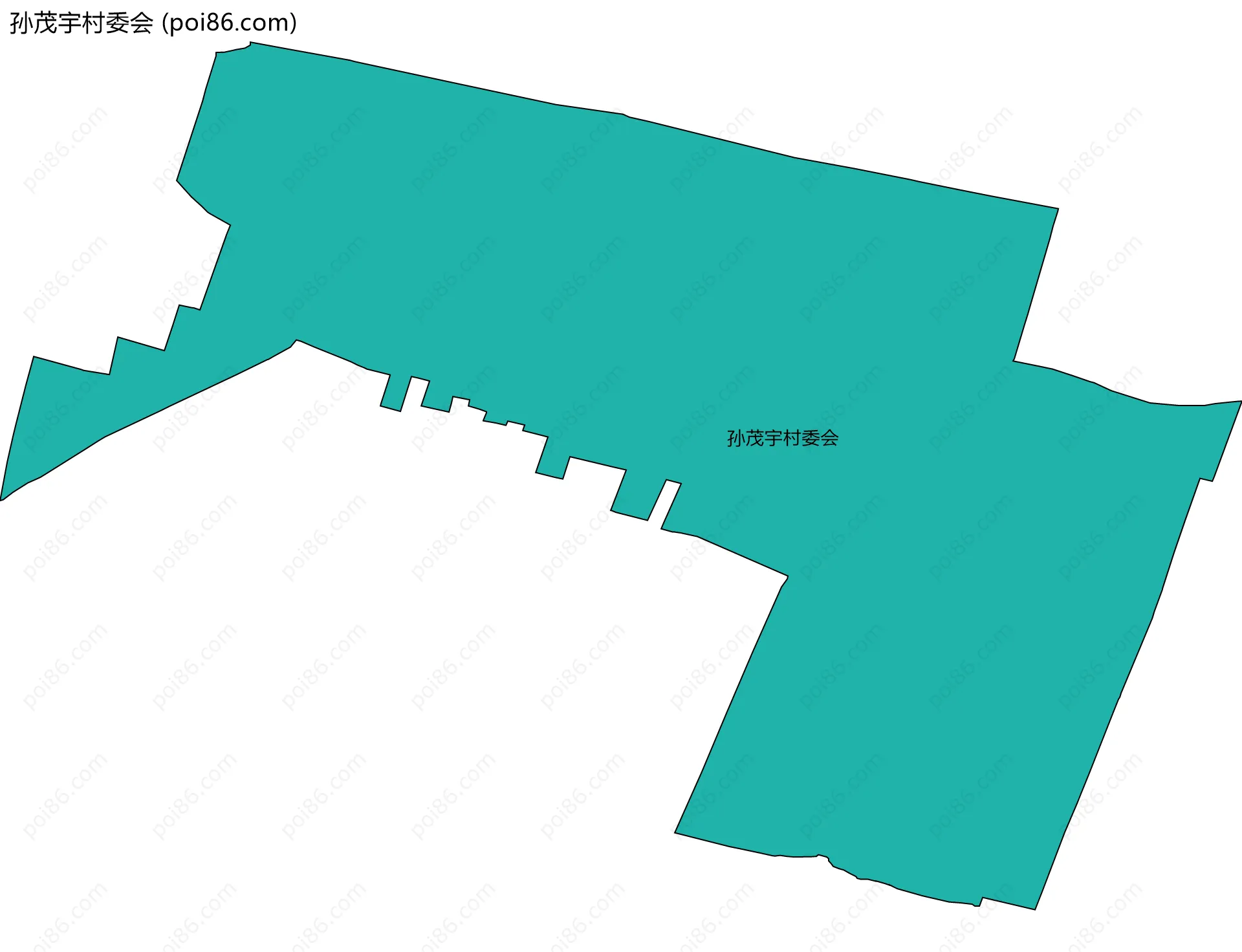 孙茂宇村委会边界地图