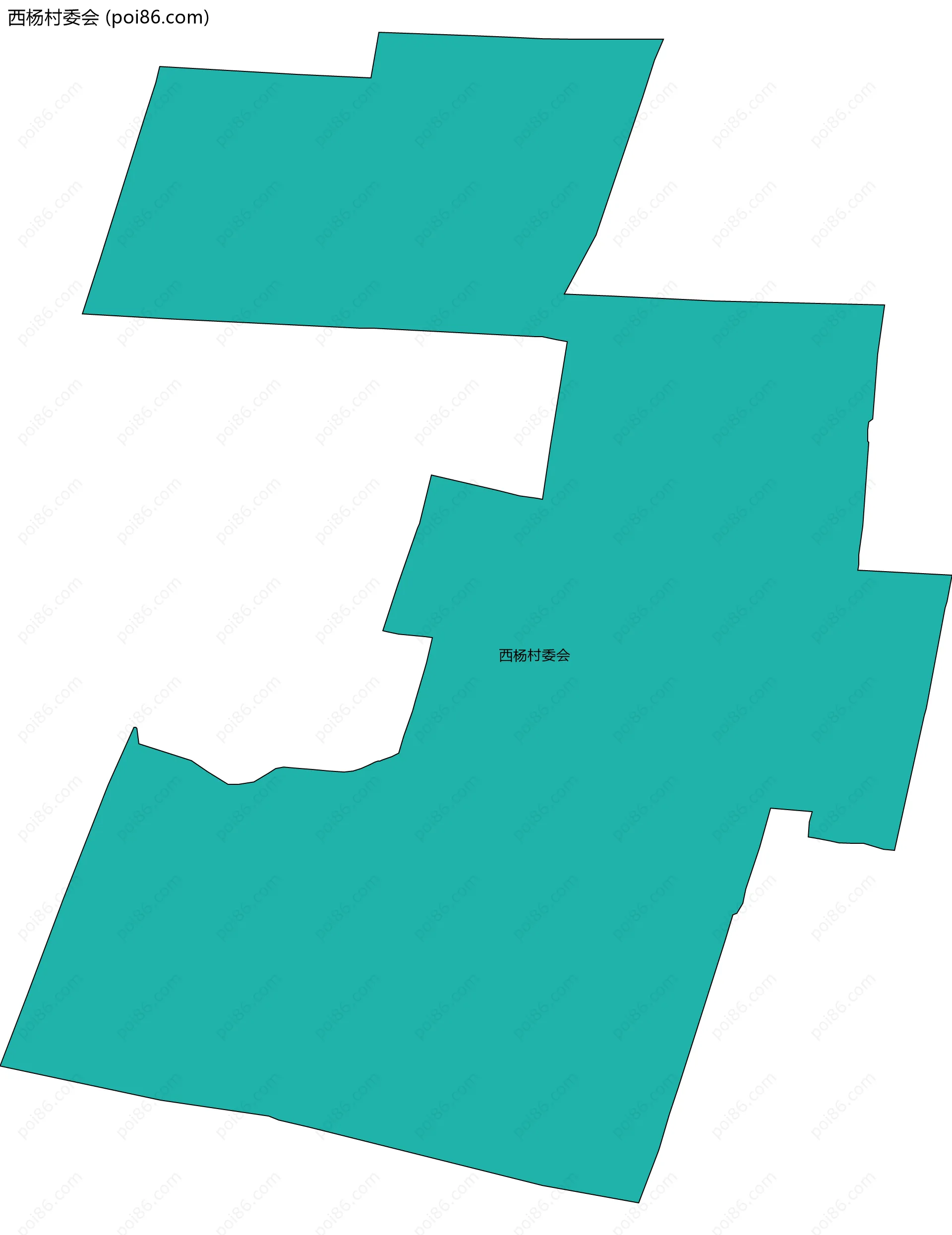 西杨村委会边界地图