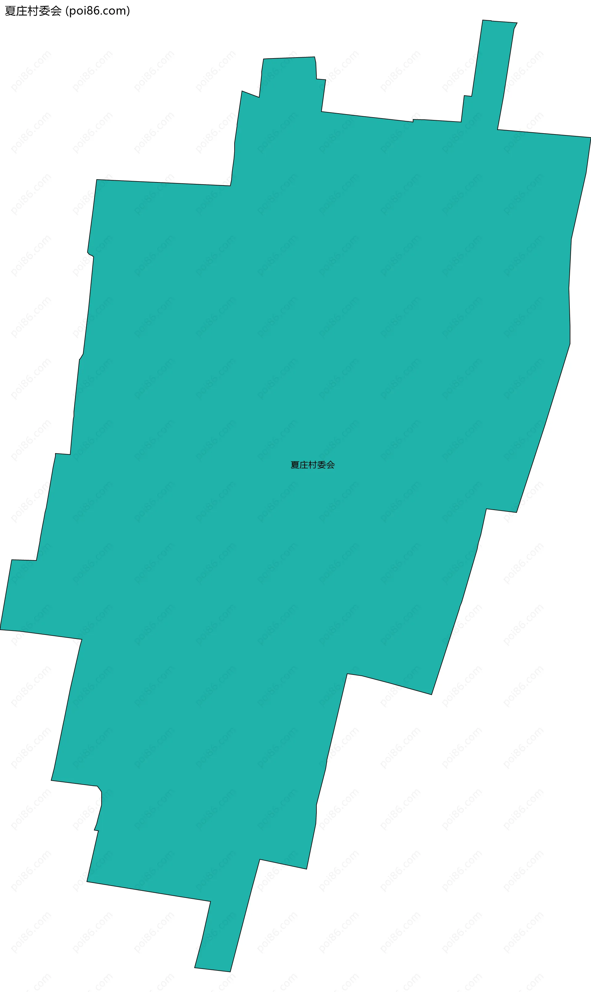 夏庄村委会边界地图