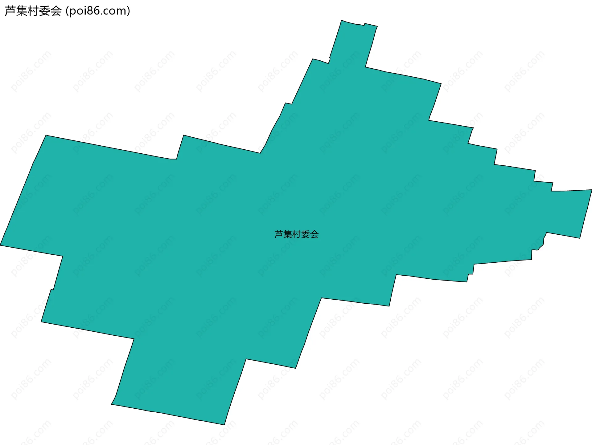 芦集村委会边界地图