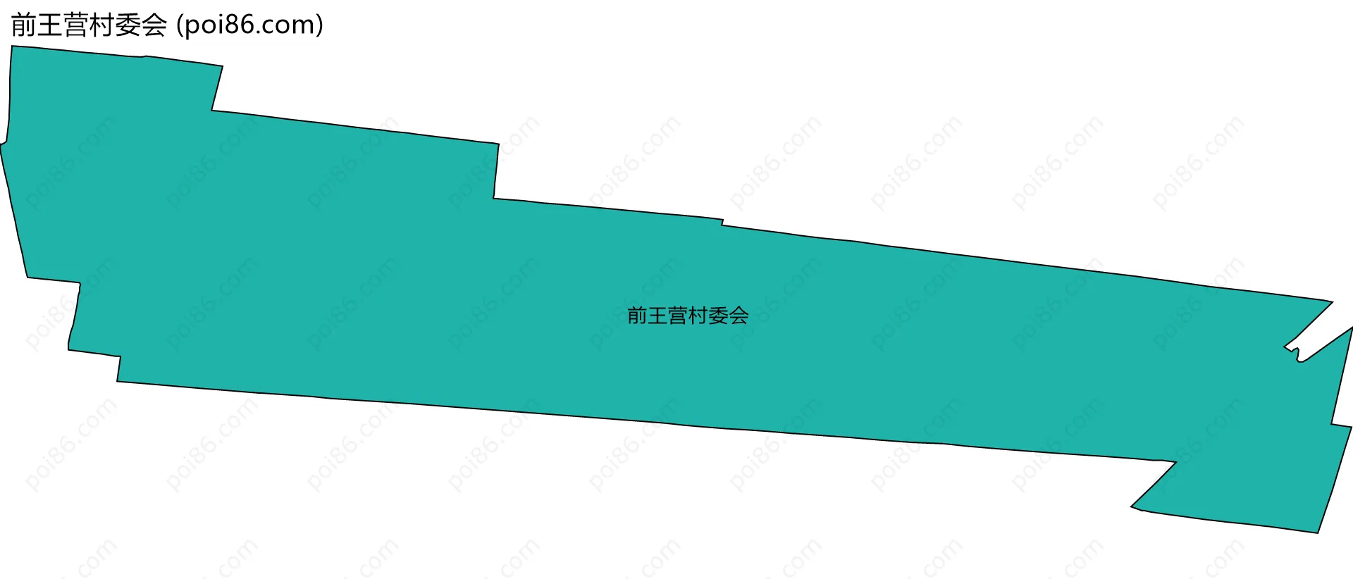 前王营村委会边界地图