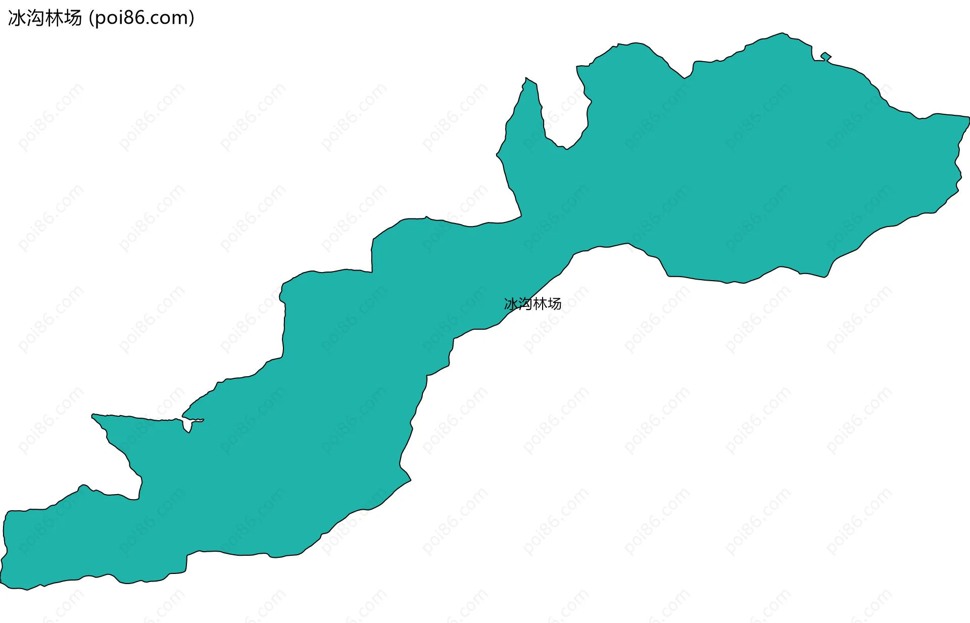 冰沟林场边界地图