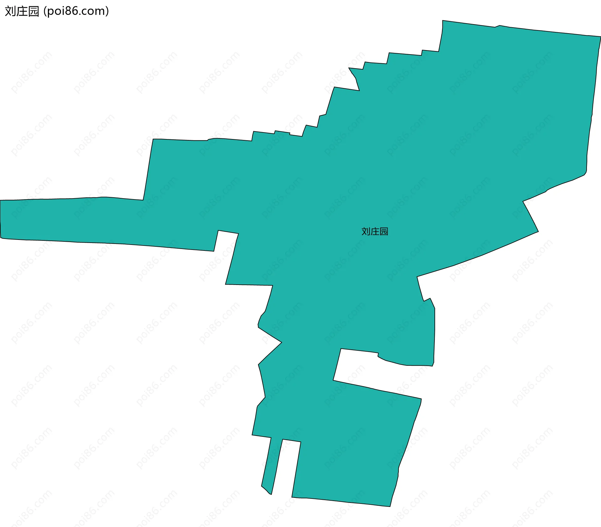 刘庄园边界地图