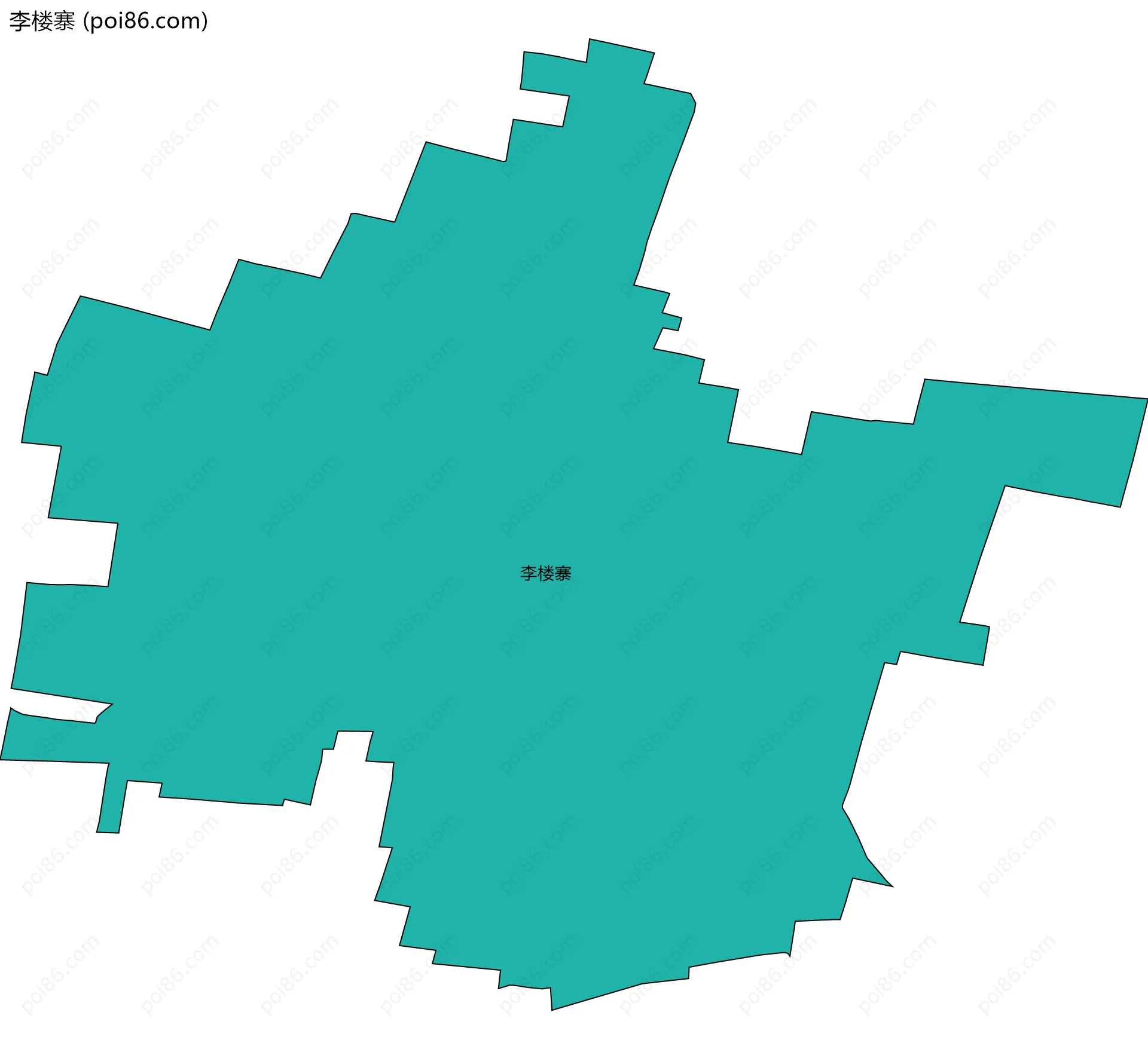 李楼寨边界地图