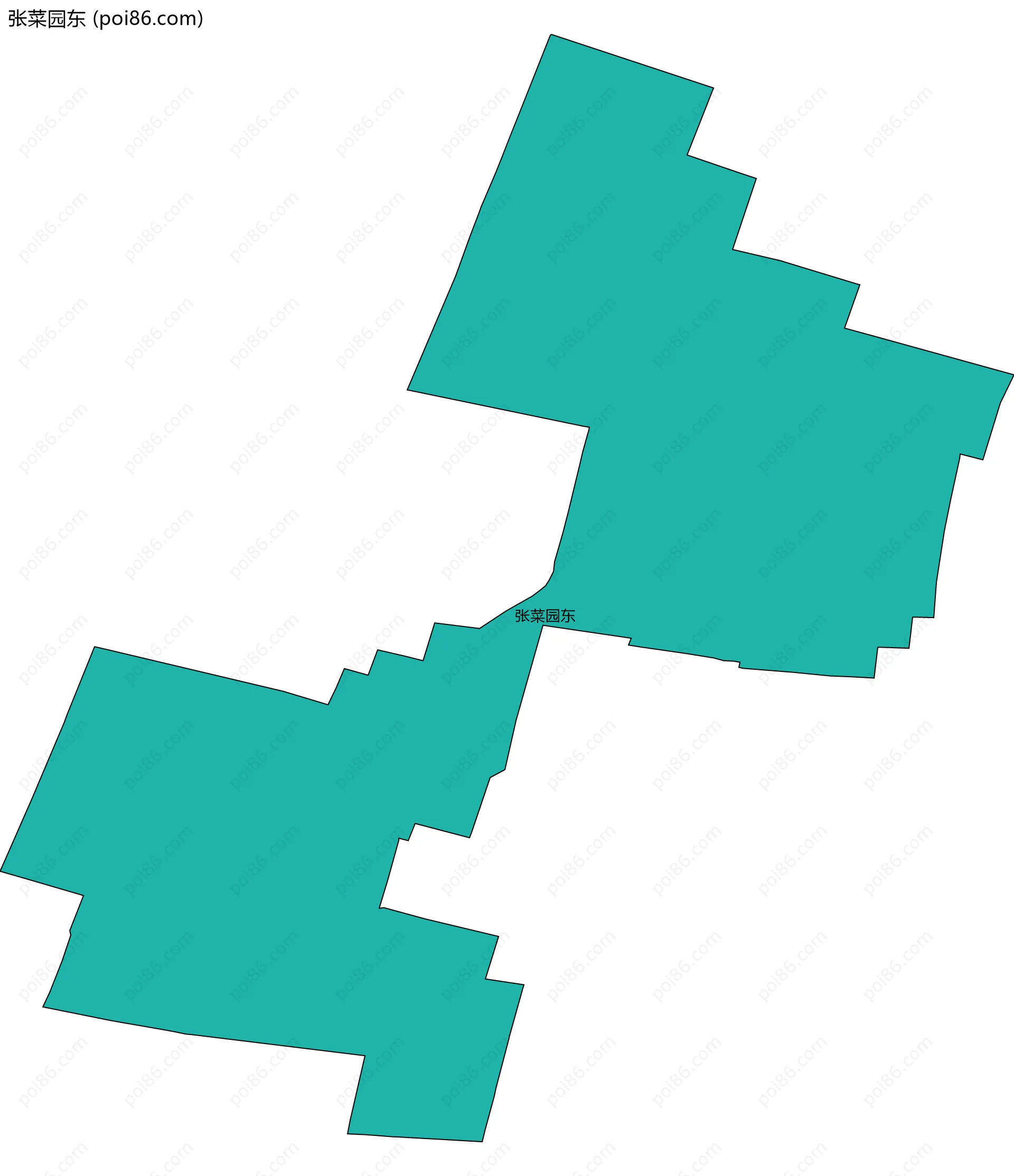 张菜园东边界地图