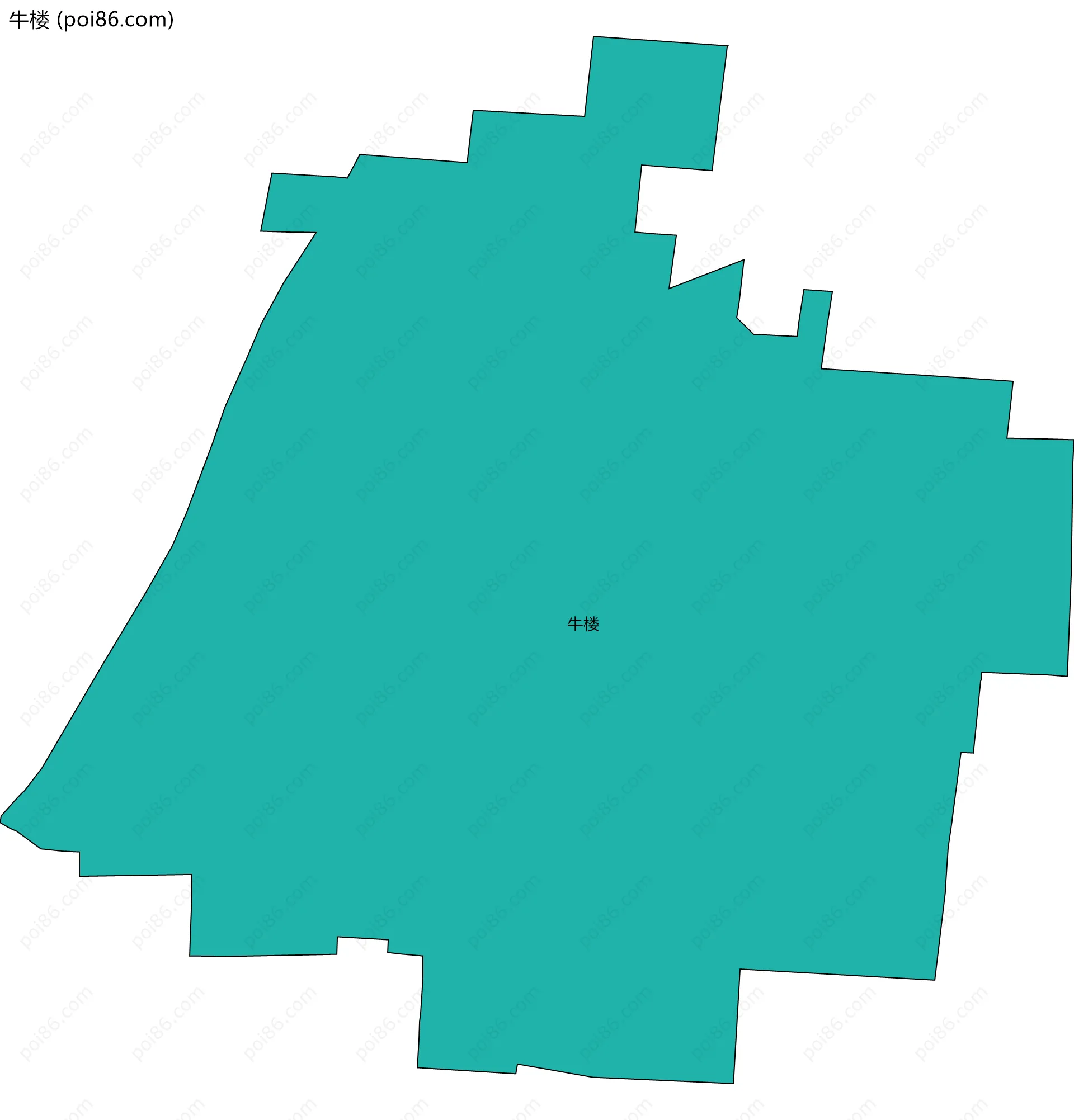 牛楼边界地图