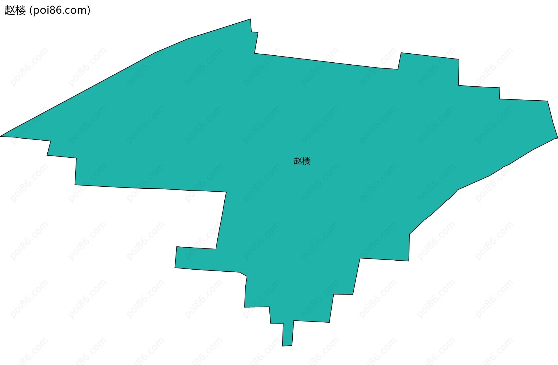 赵楼边界地图