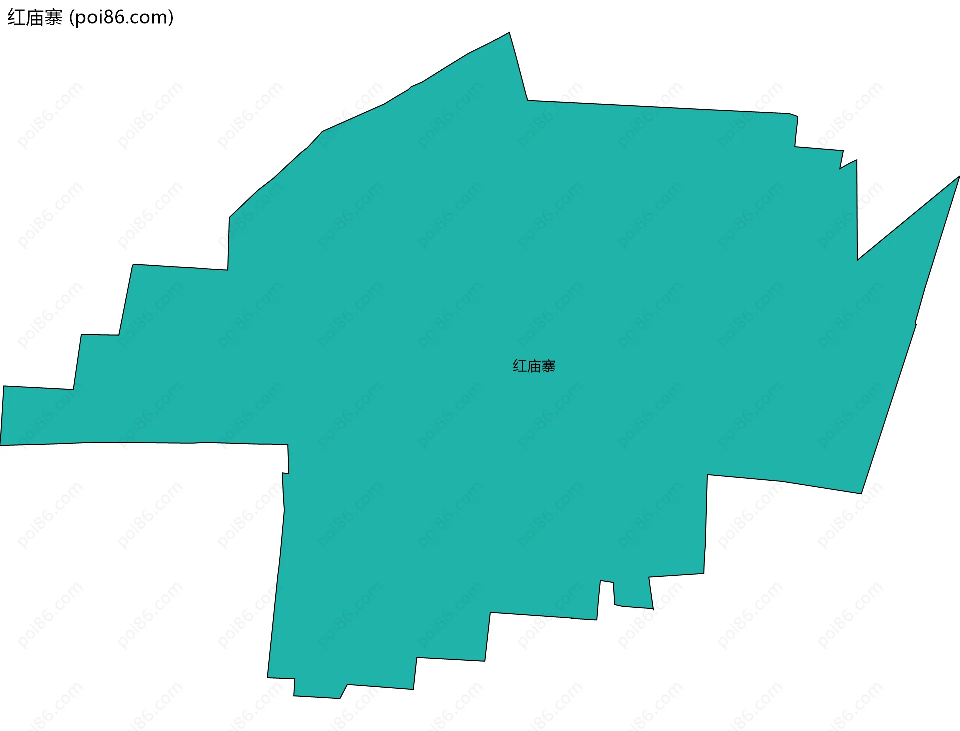 红庙寨边界地图