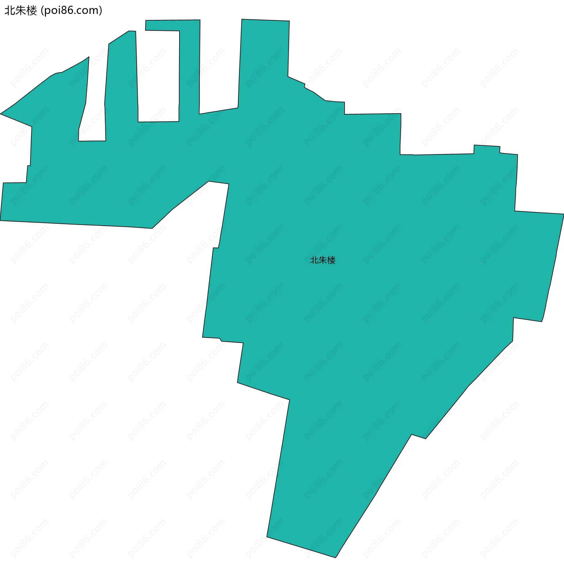北朱楼边界地图