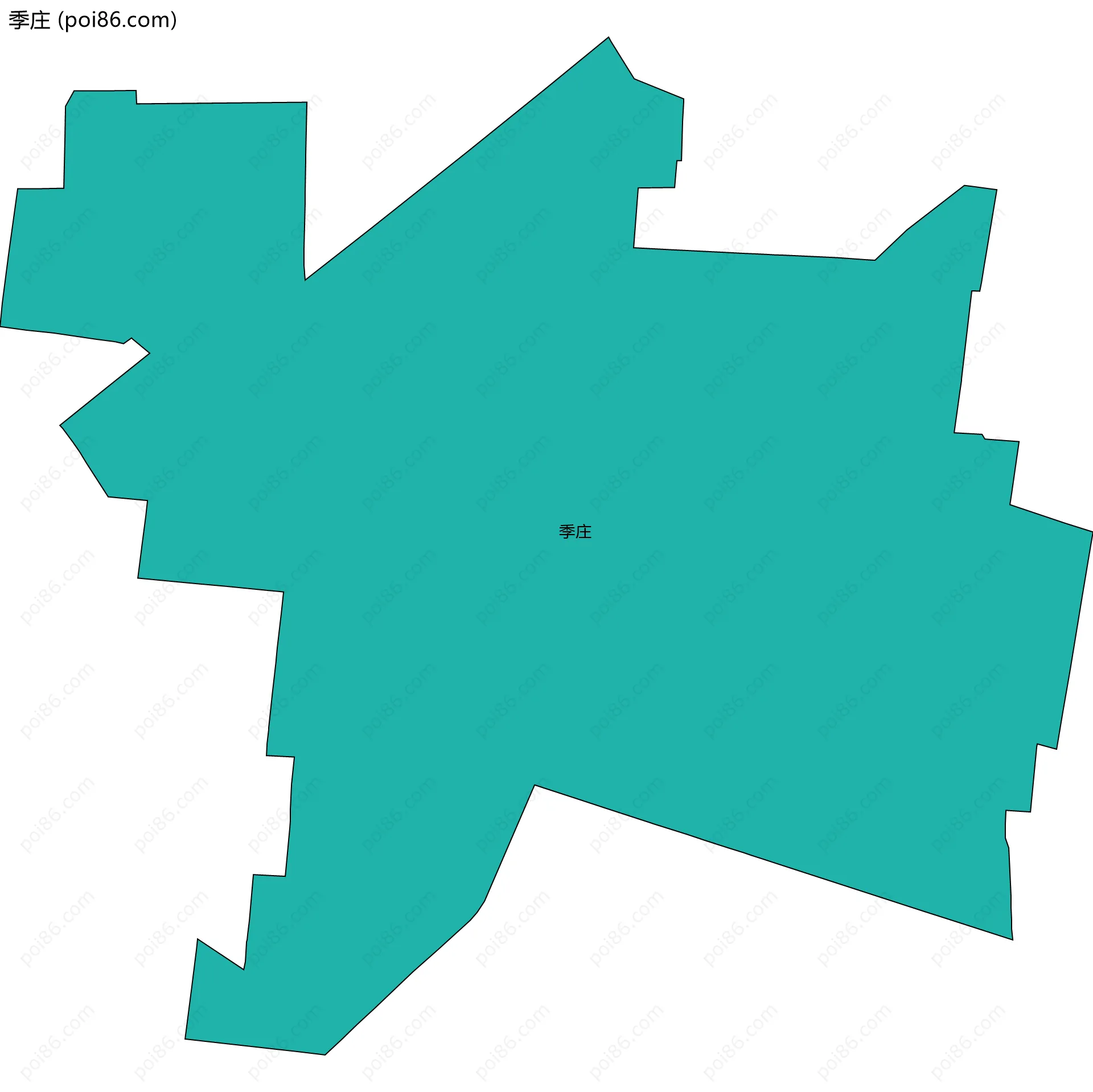 季庄边界地图