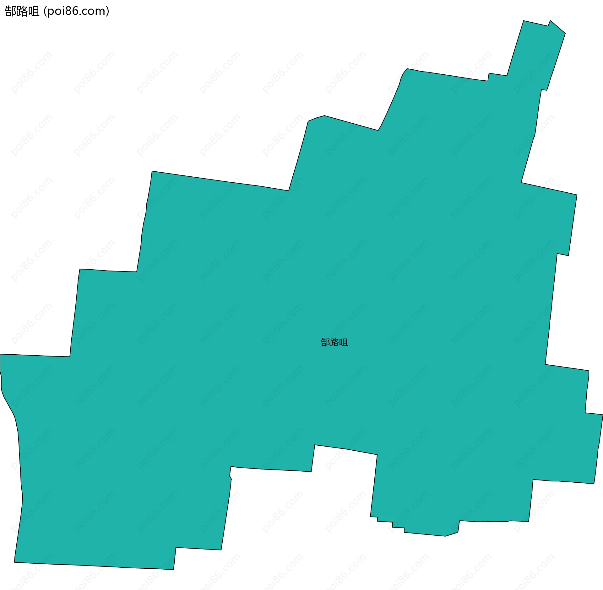 郜路咀边界地图