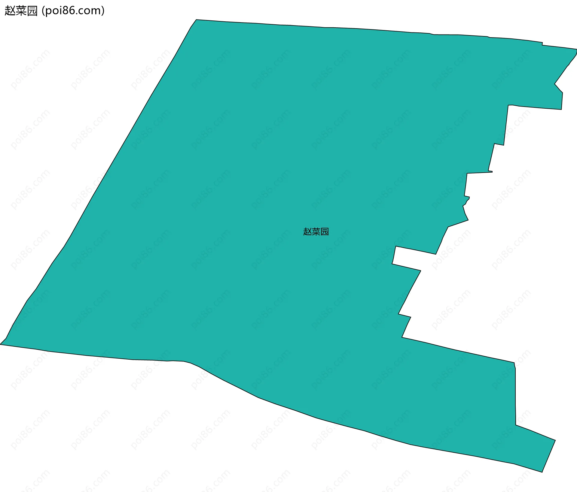 赵菜园边界地图