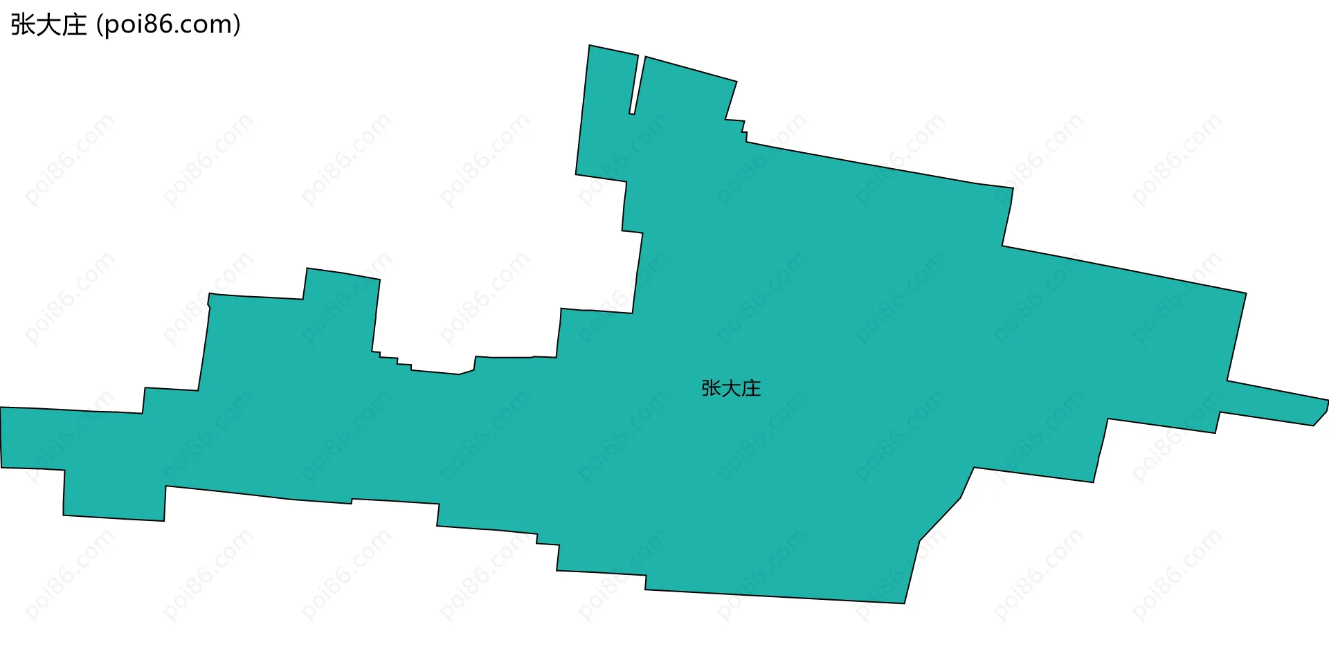张大庄边界地图