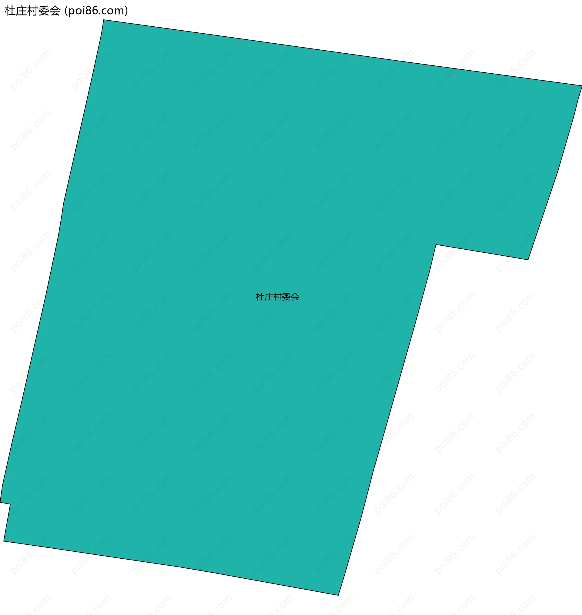 杜庄村委会边界地图