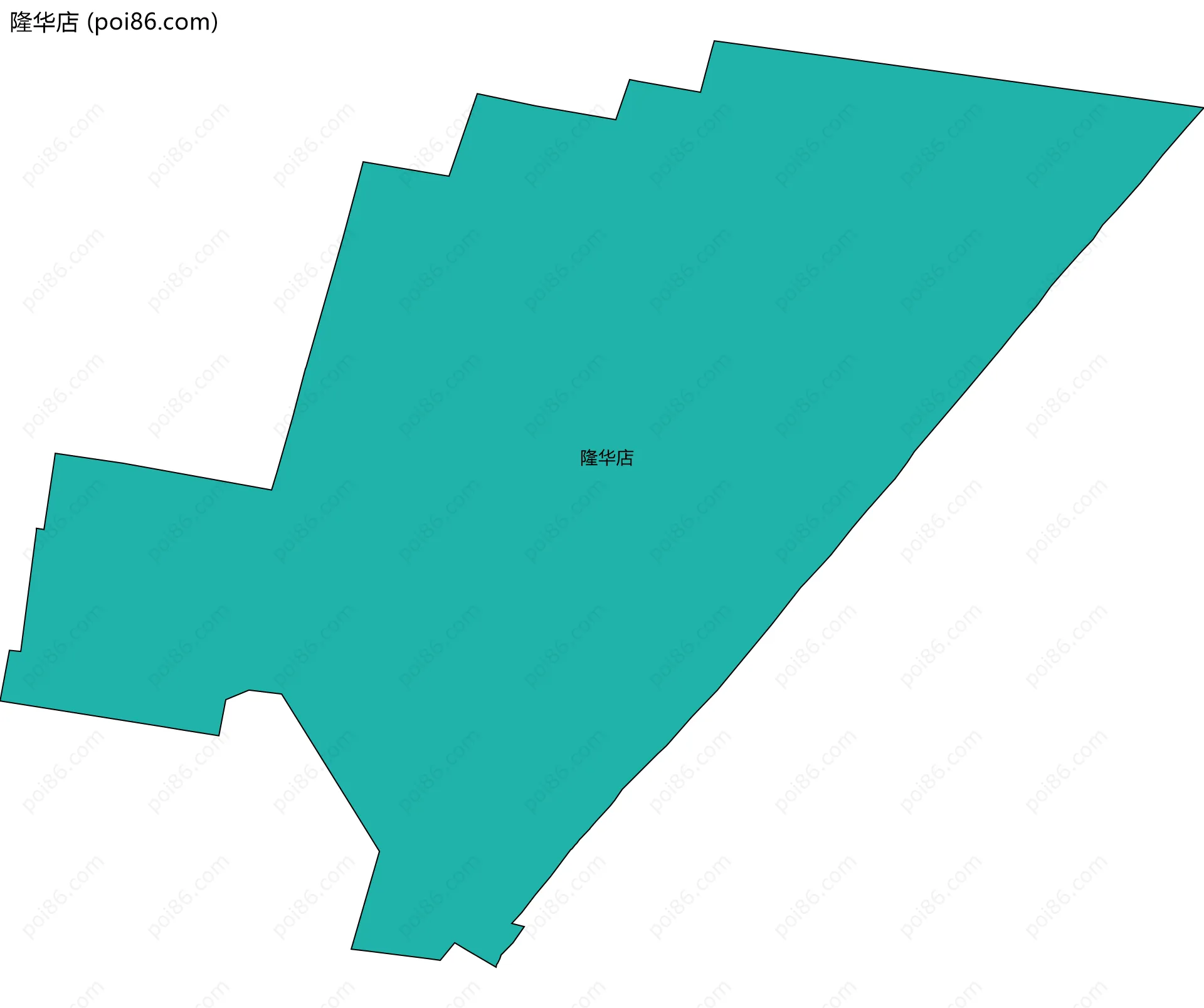 隆华店边界地图
