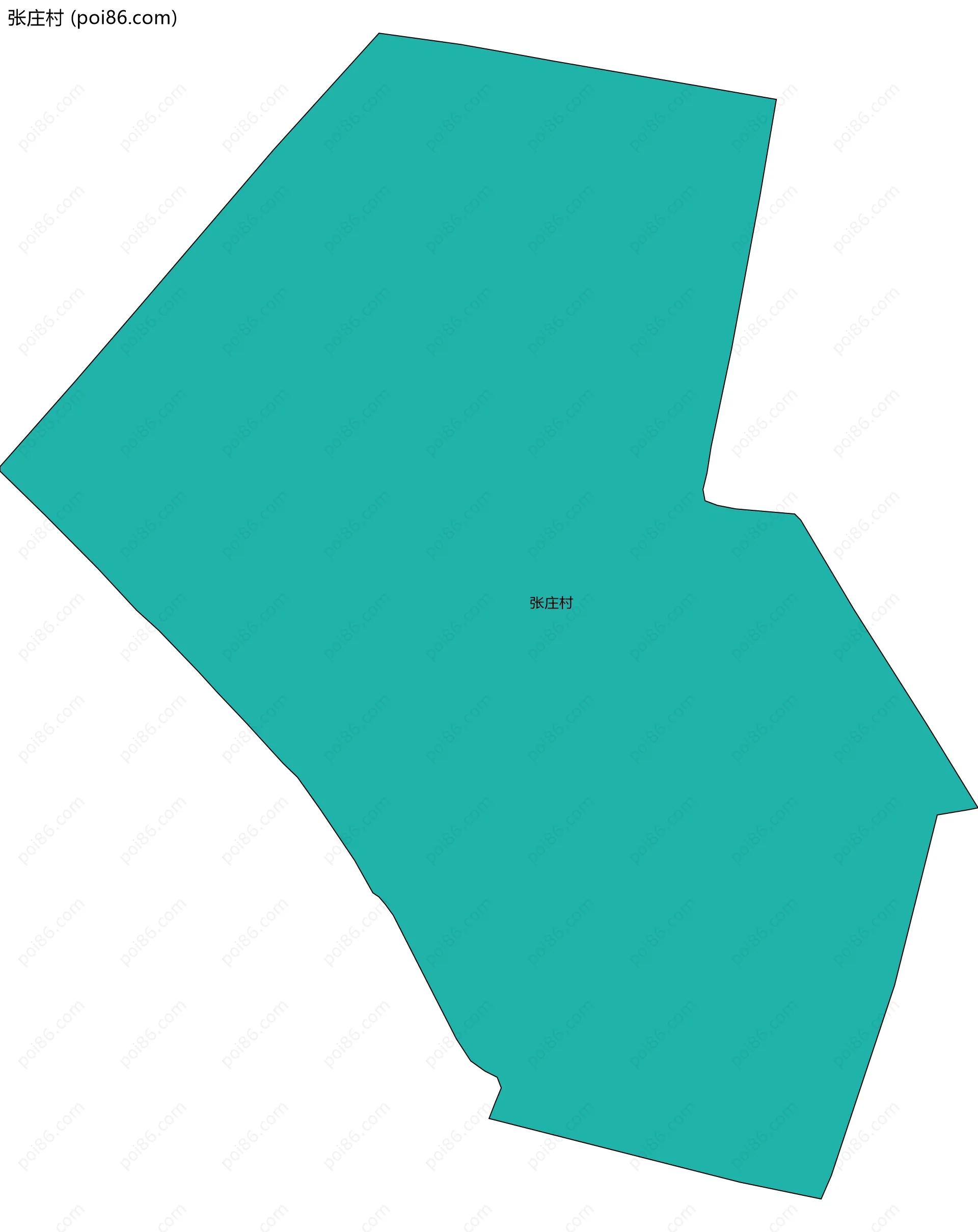 张庄村边界地图