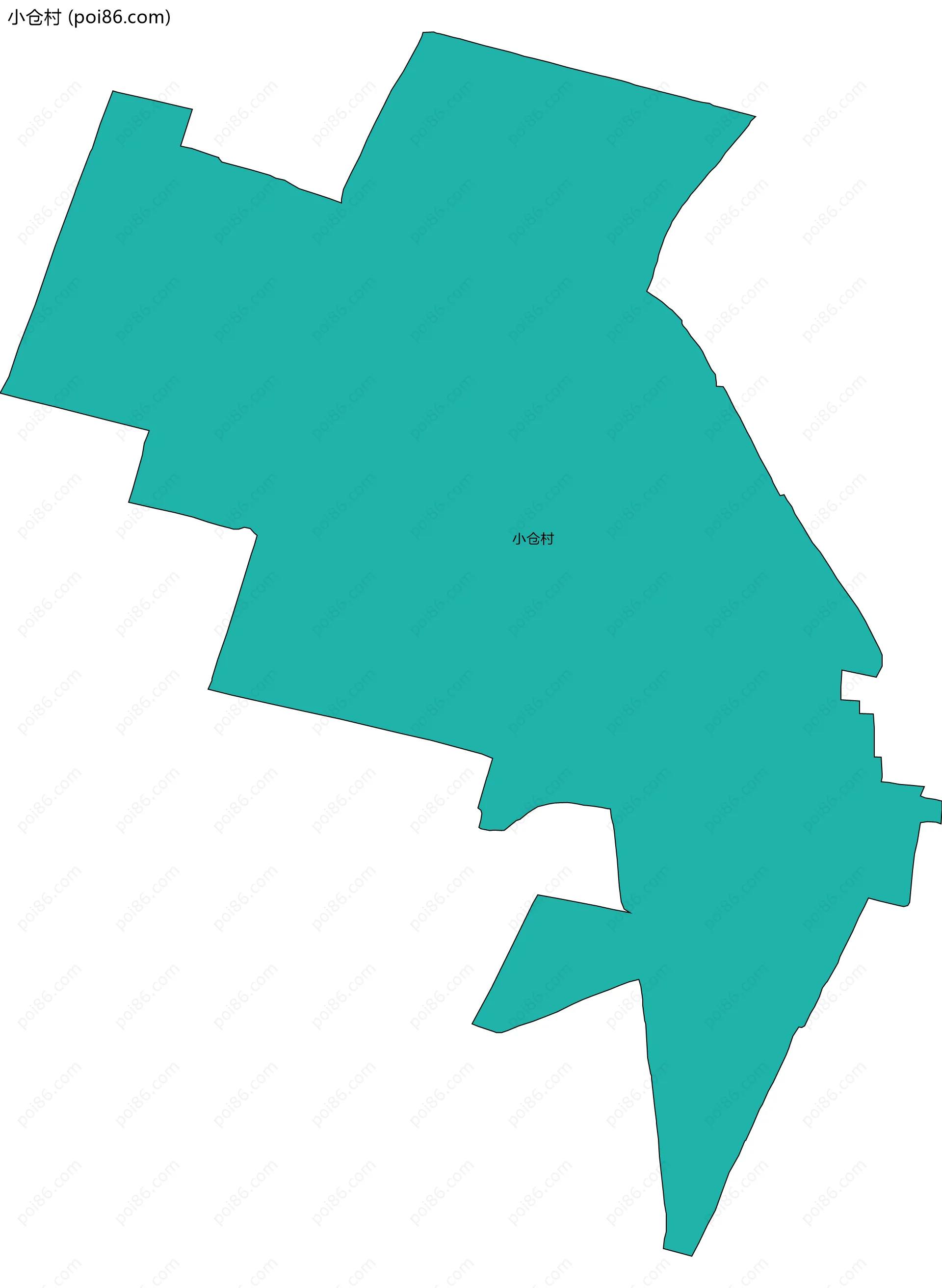 小仓村边界地图