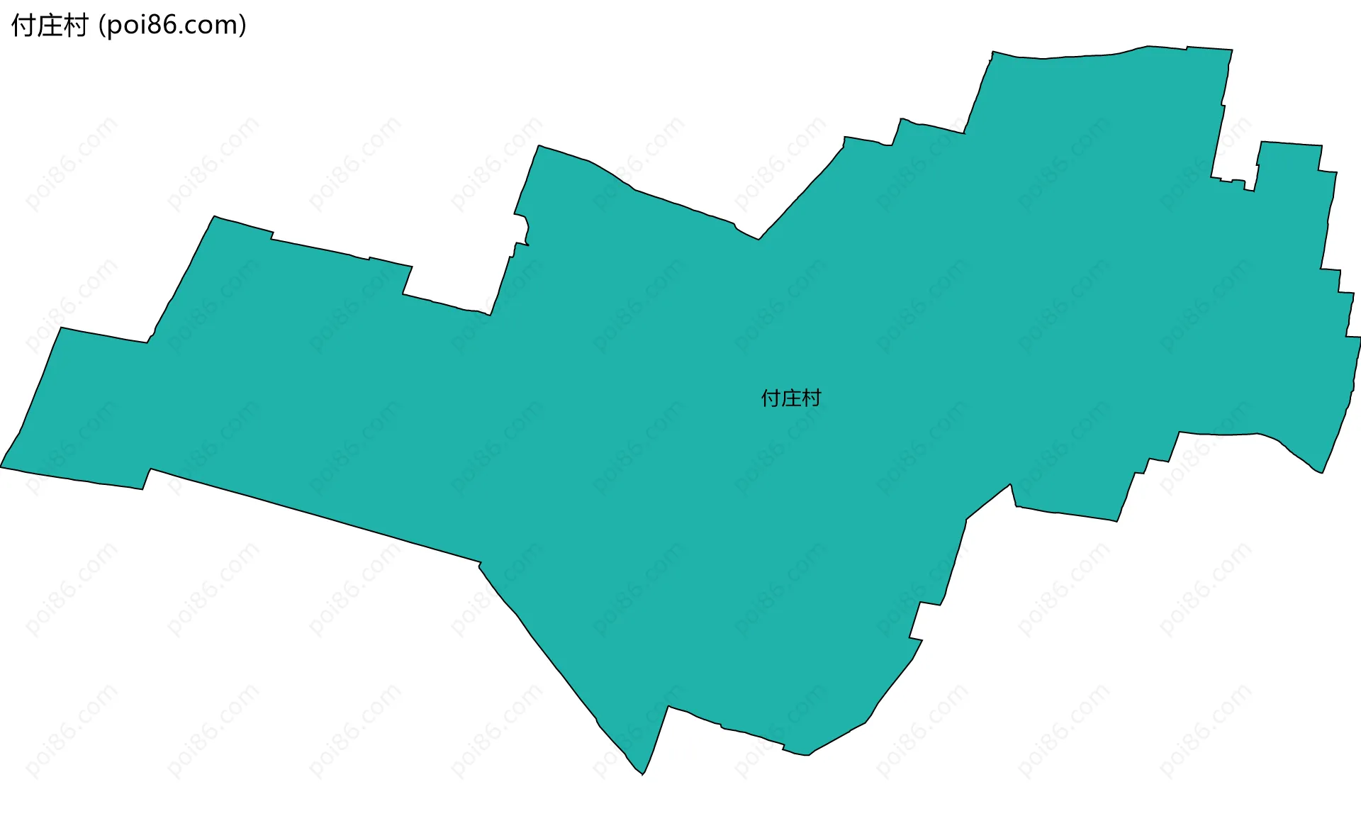 付庄村边界地图