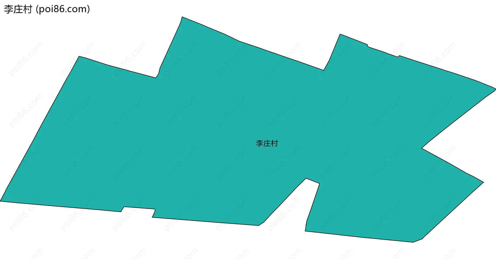 李庄村边界地图