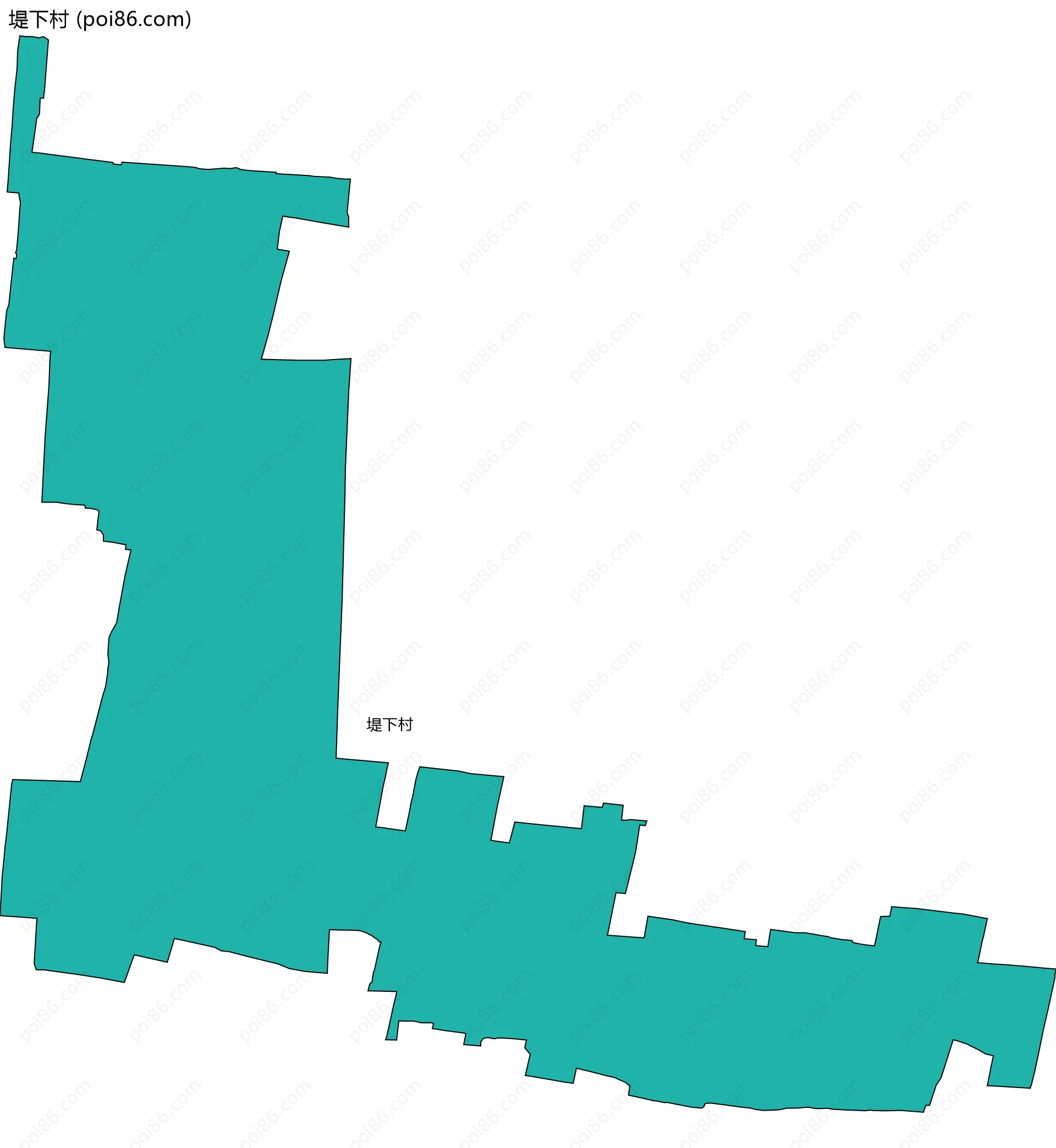 堤下村边界地图