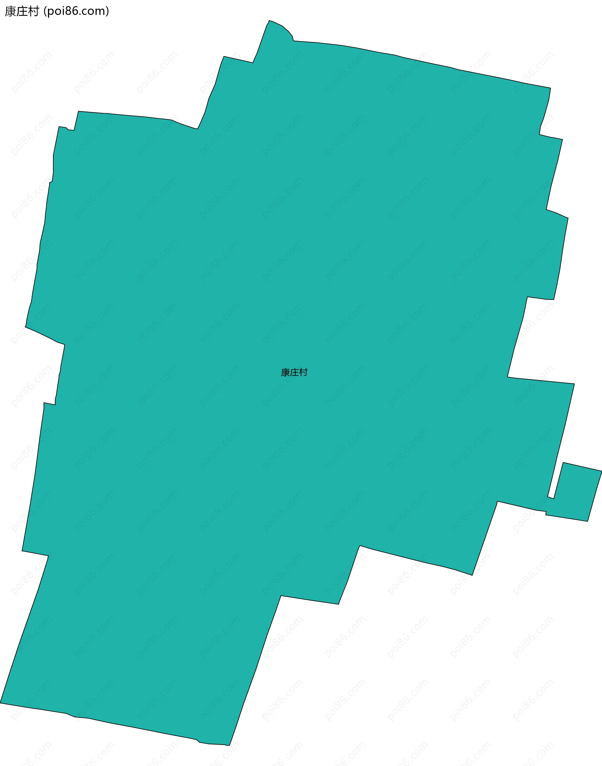 康庄村边界地图