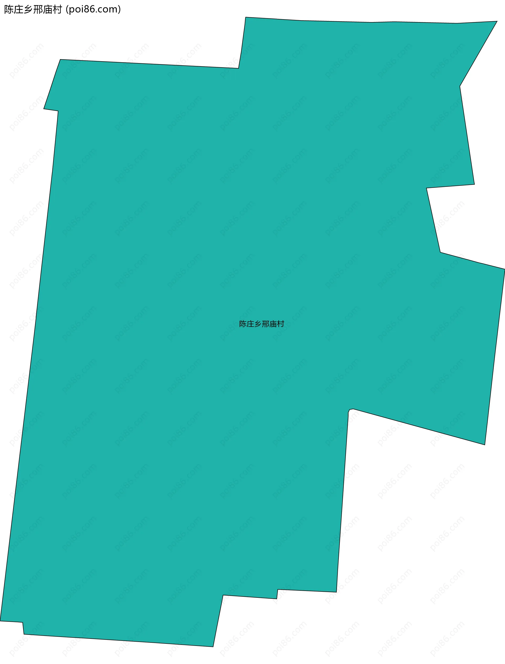 陈庄乡邢庙村边界地图