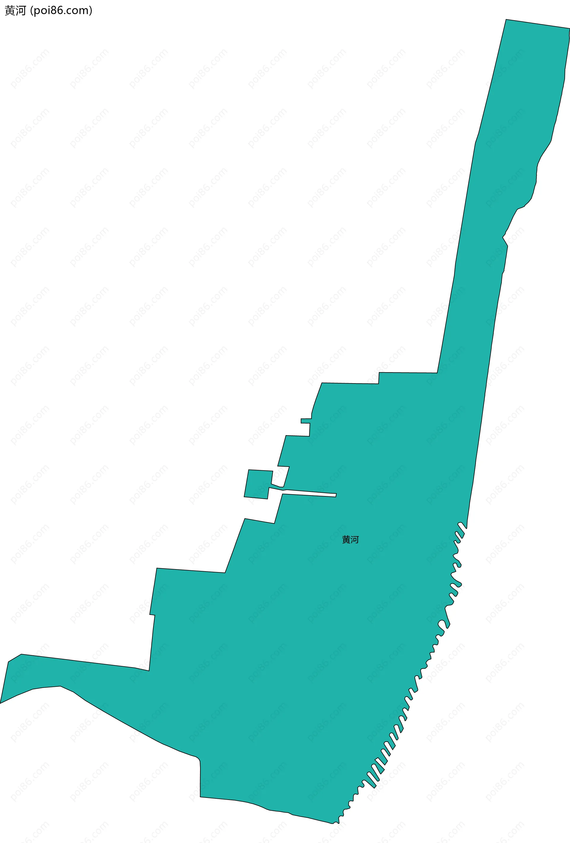 黄河边界地图