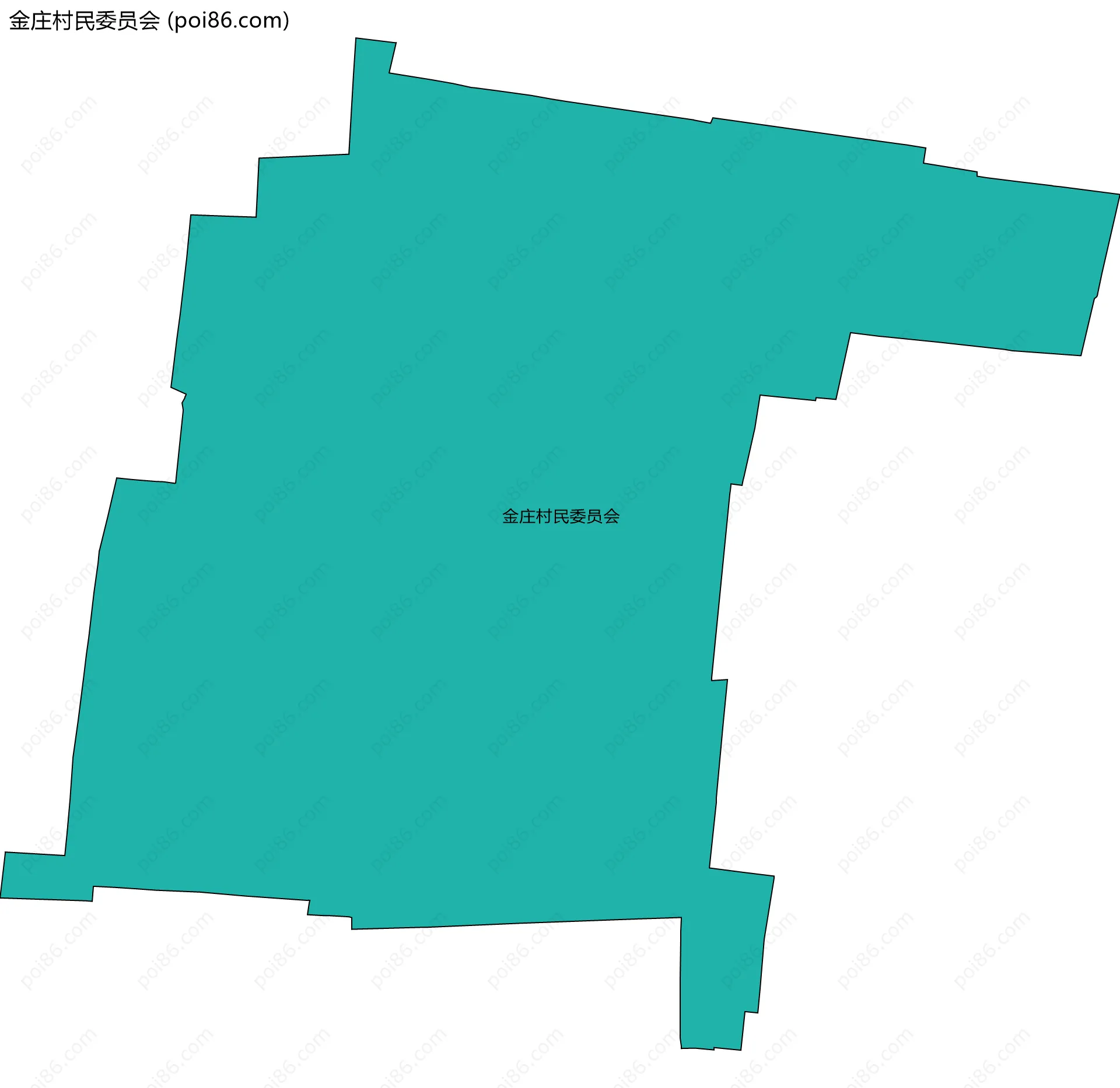 金庄村民委员会边界地图