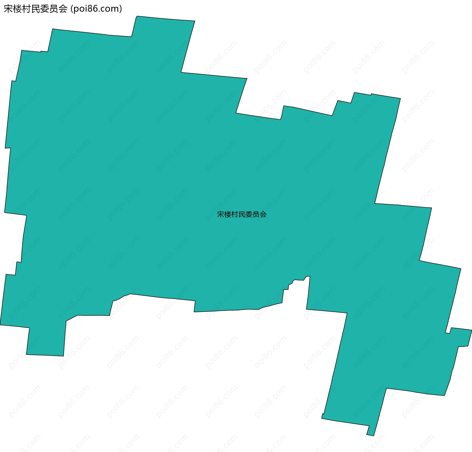 宋楼村民委员会边界地图
