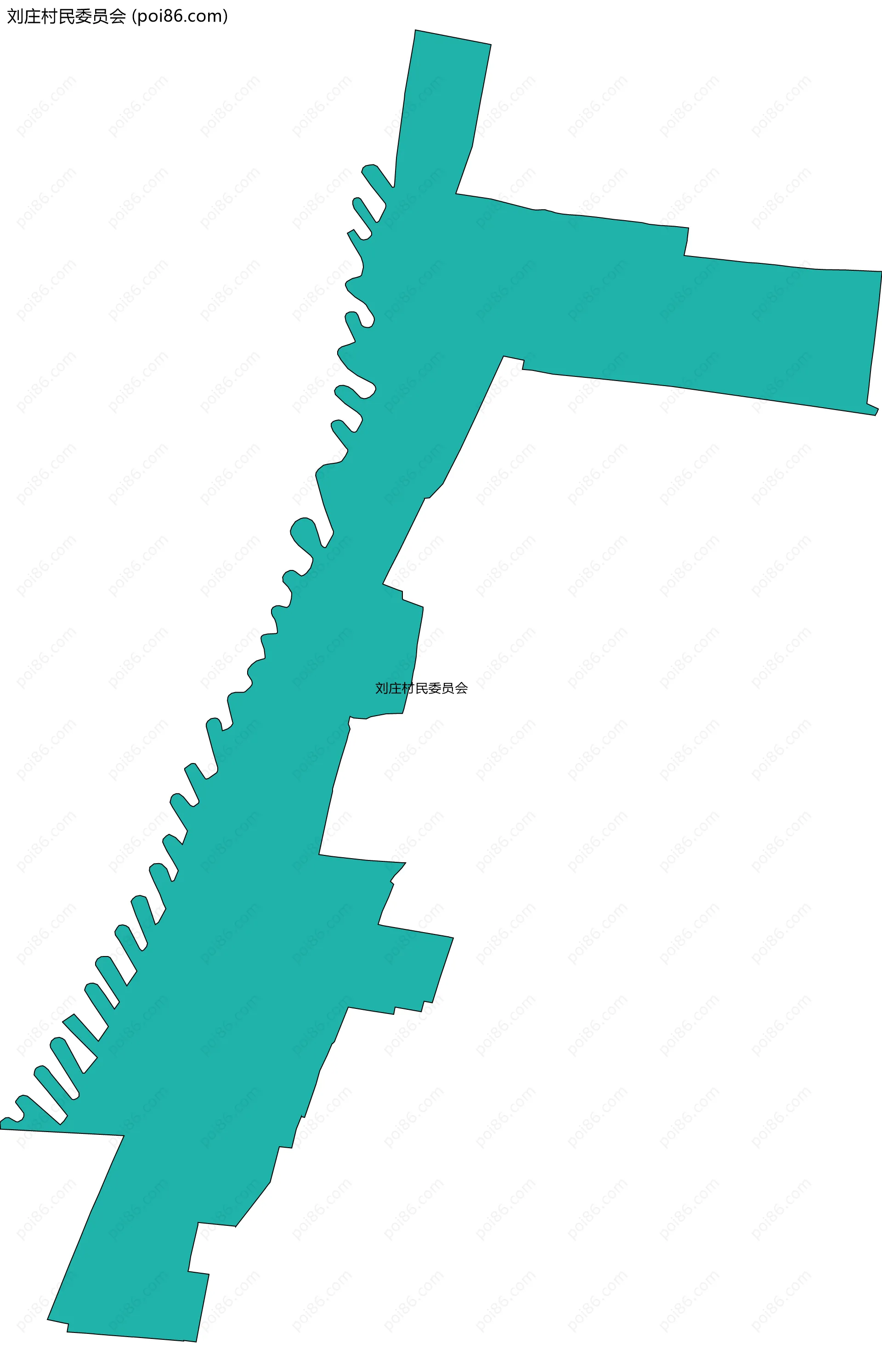 刘庄村民委员会边界地图
