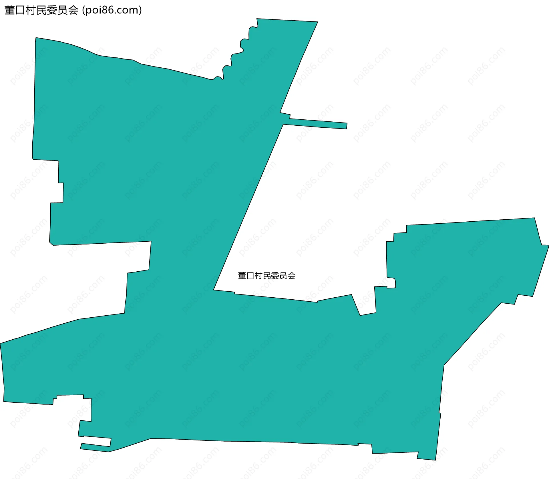 董口村民委员会边界地图