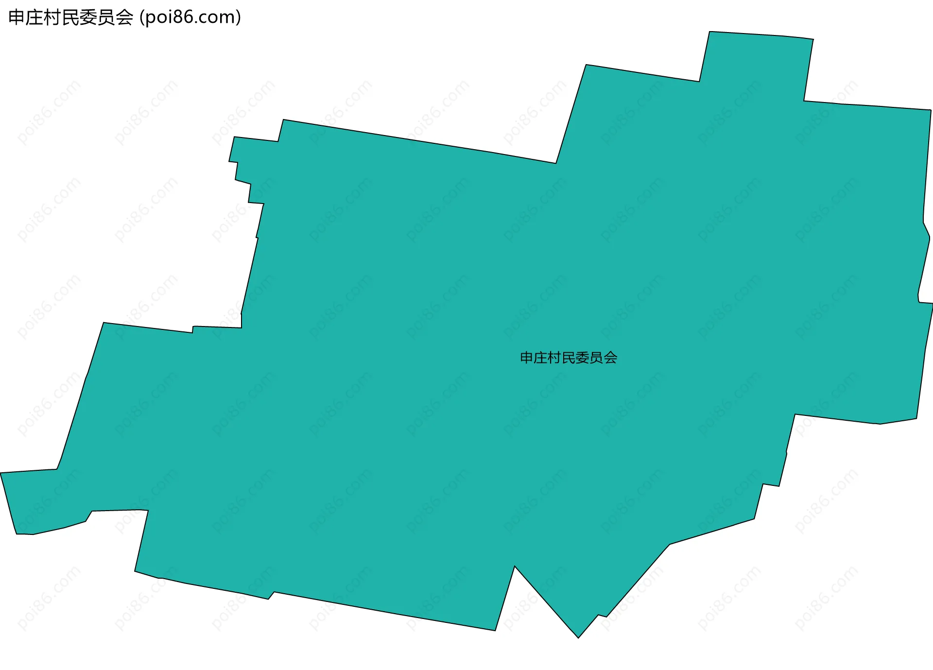 申庄村民委员会边界地图
