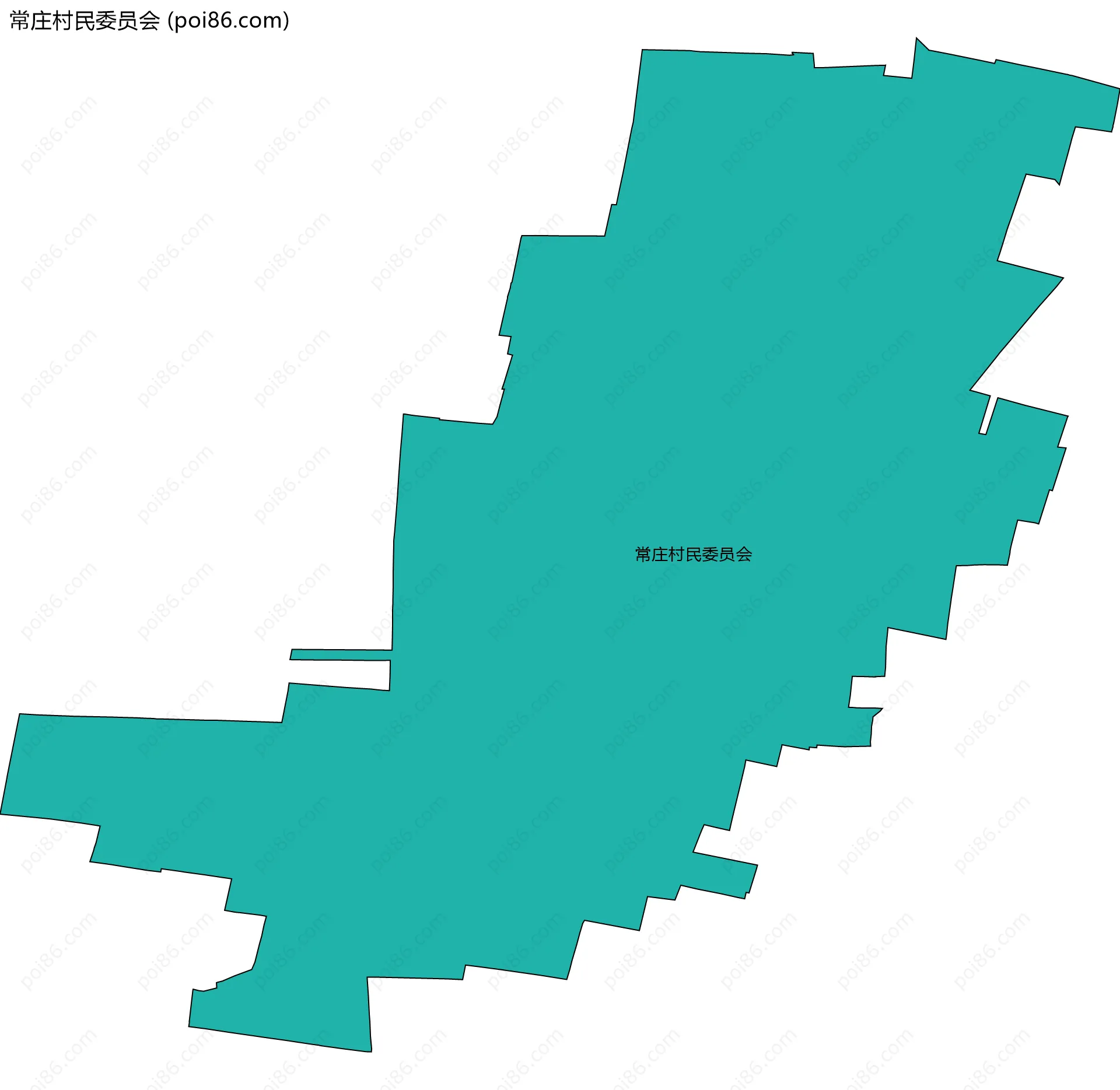 常庄村民委员会边界地图