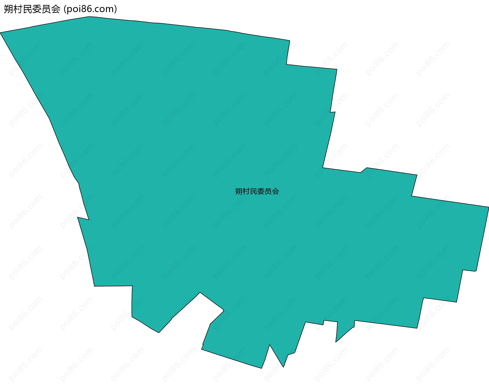朔村民委员会边界地图
