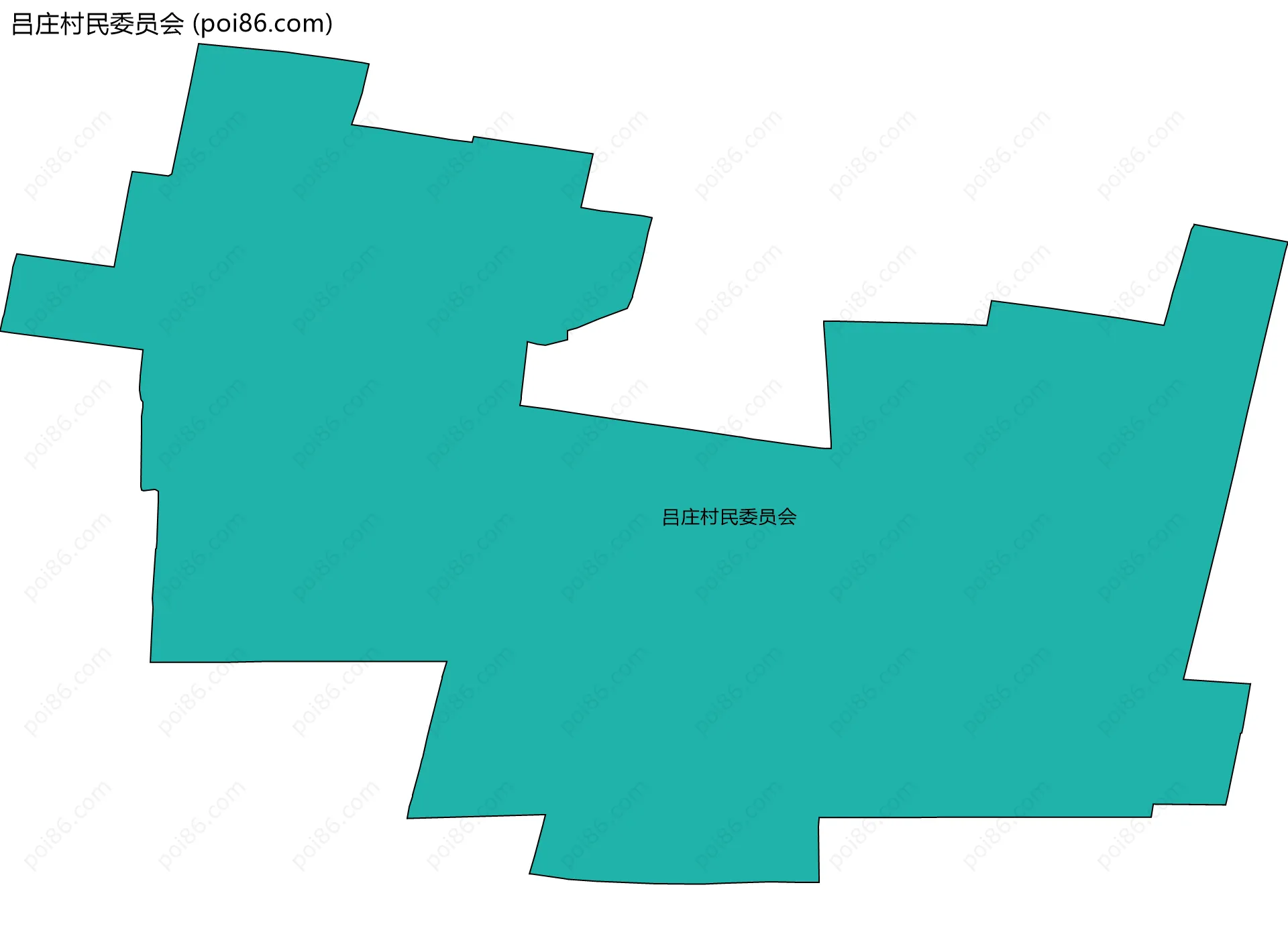 吕庄村民委员会边界地图