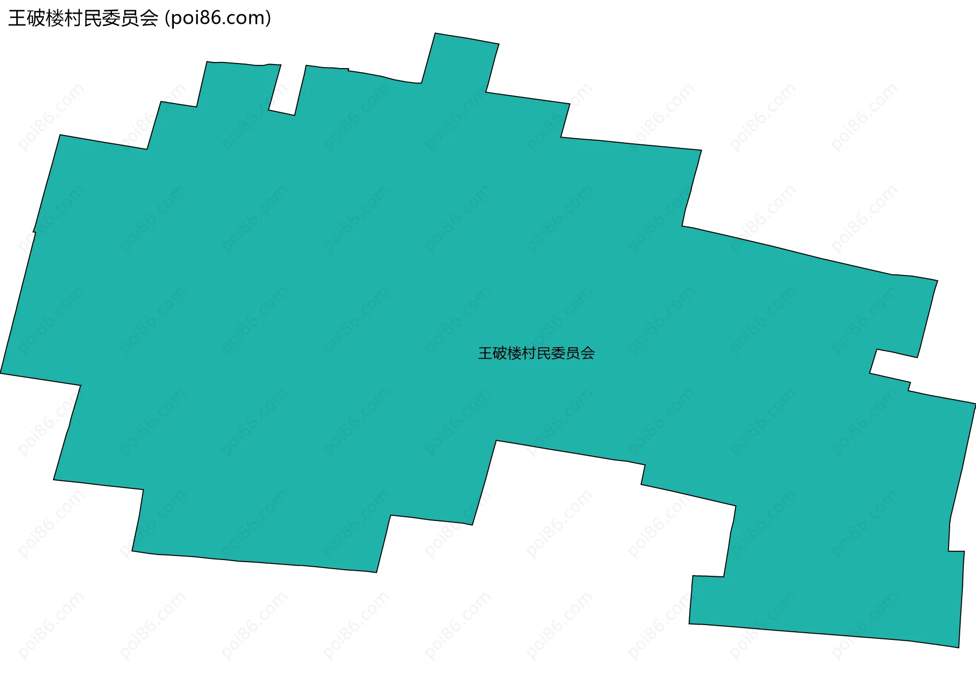 王破楼村民委员会边界地图