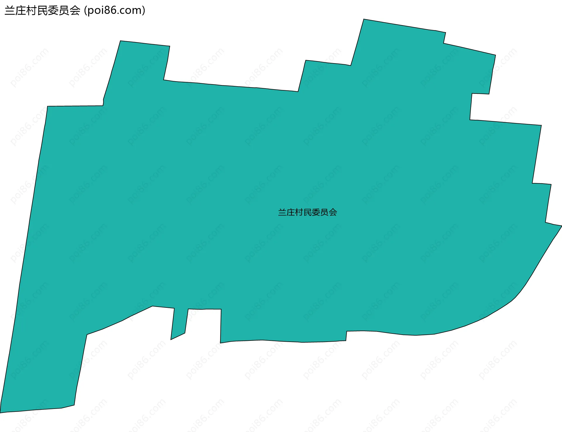 兰庄村民委员会边界地图