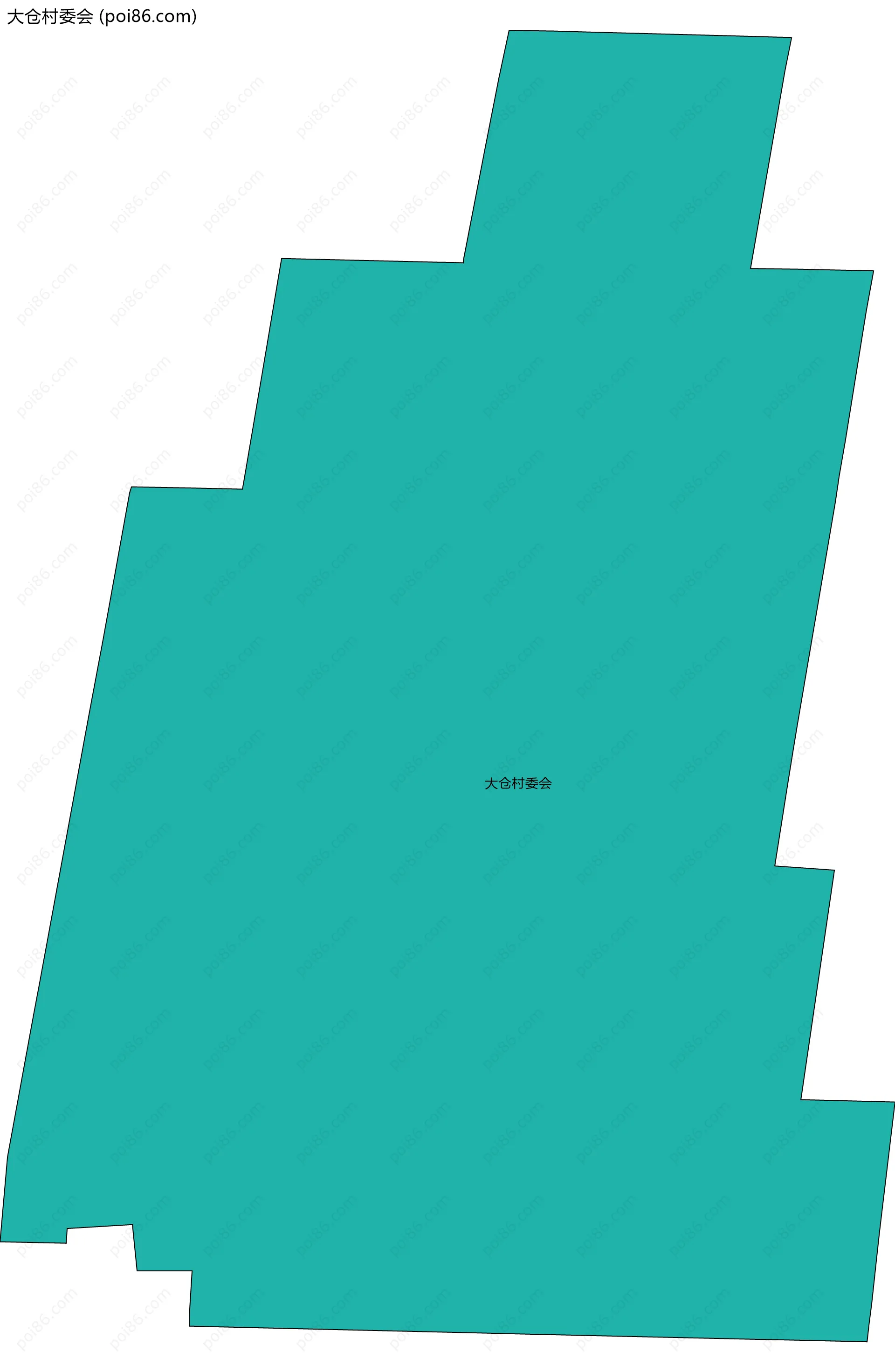 大仓村委会边界地图