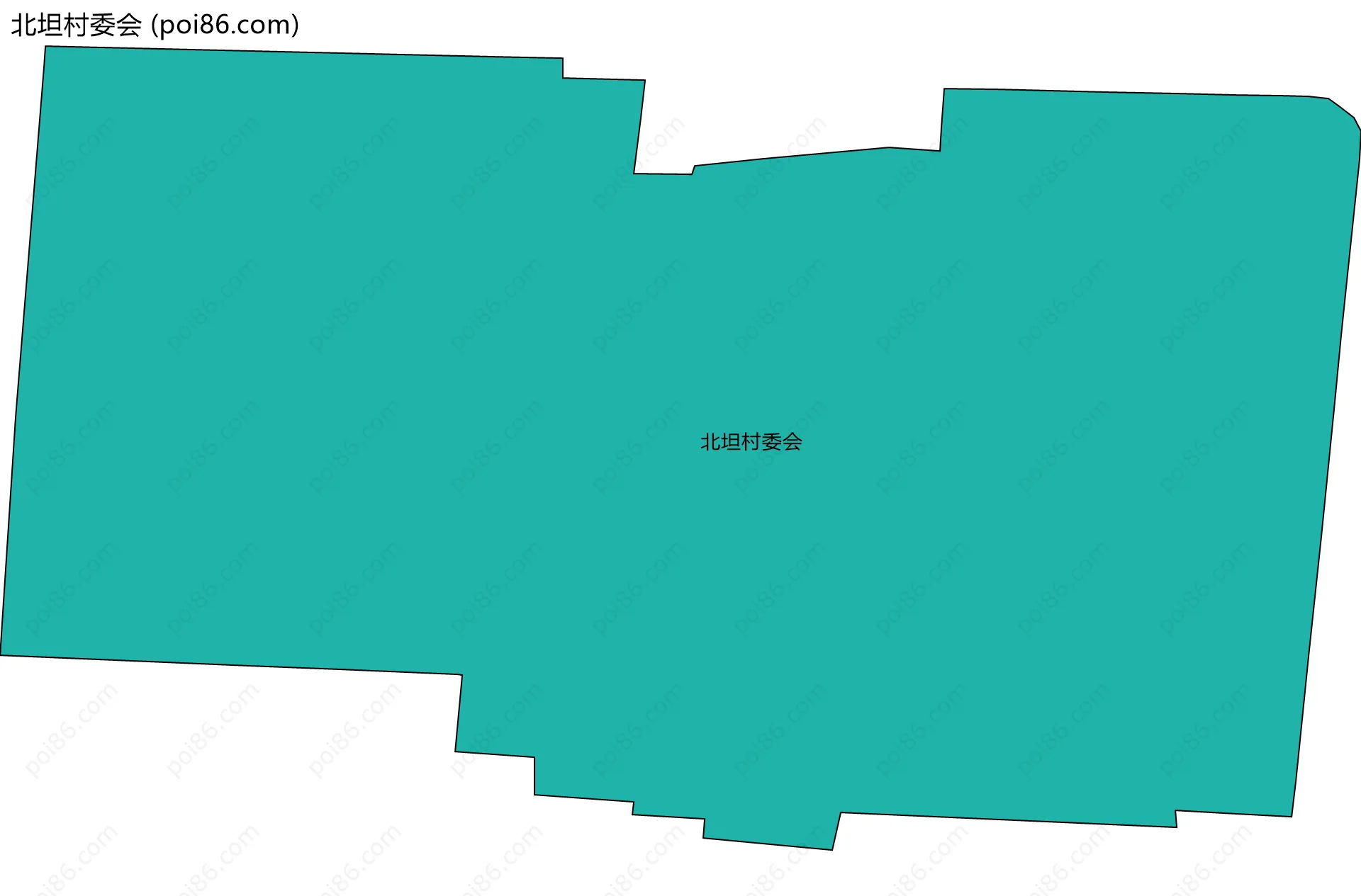 北坦村委会边界地图