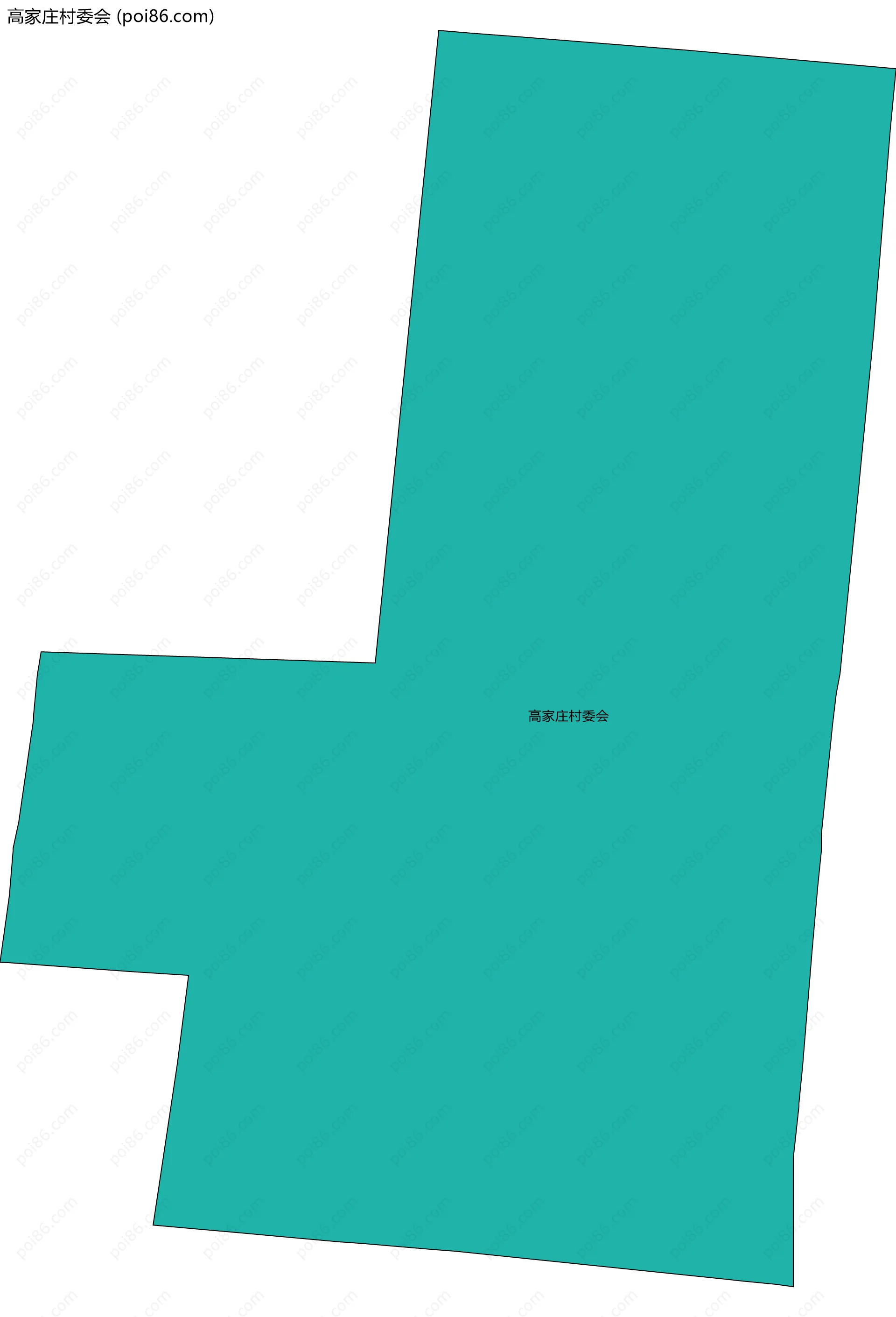 高家庄村委会边界地图