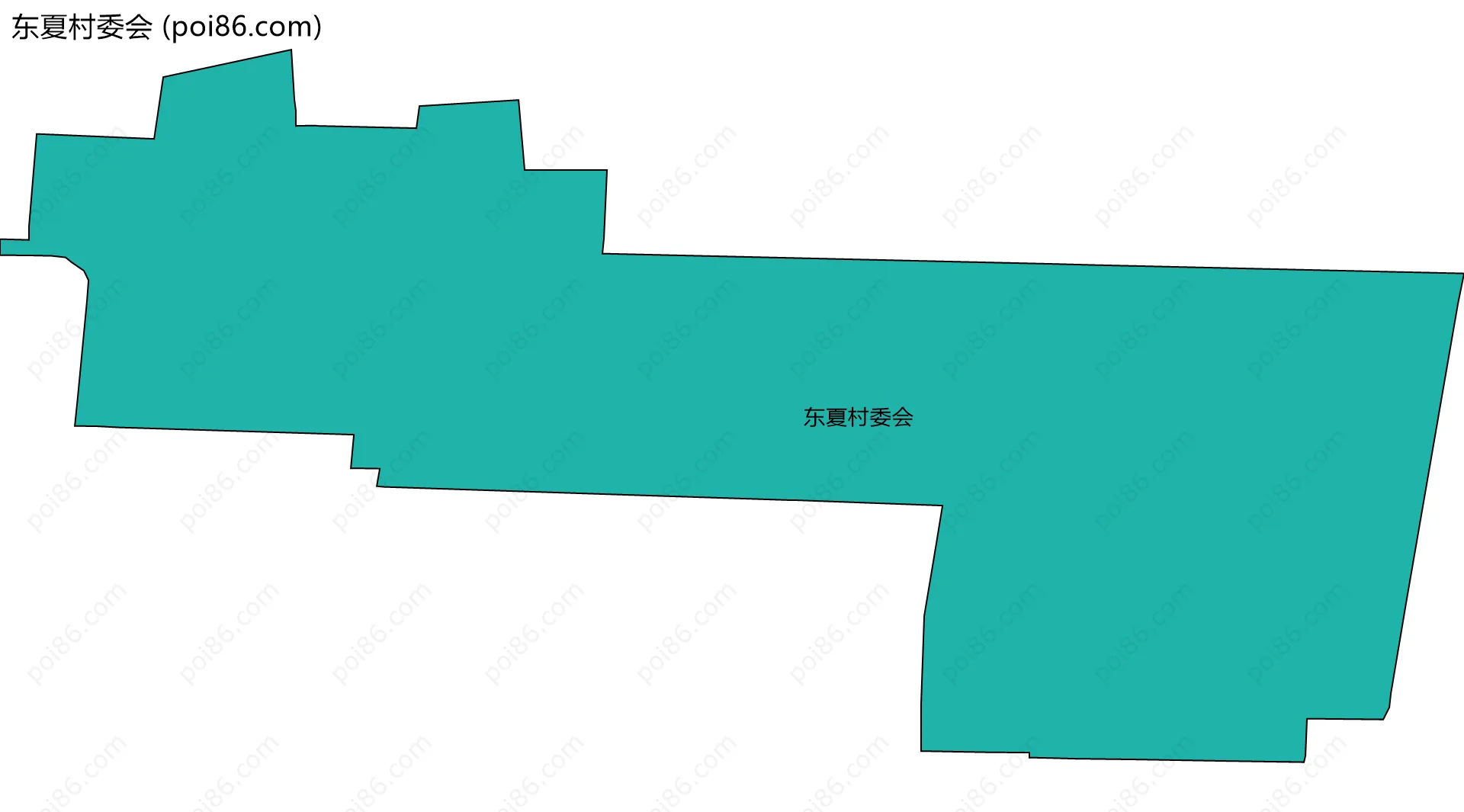 东夏村委会边界地图