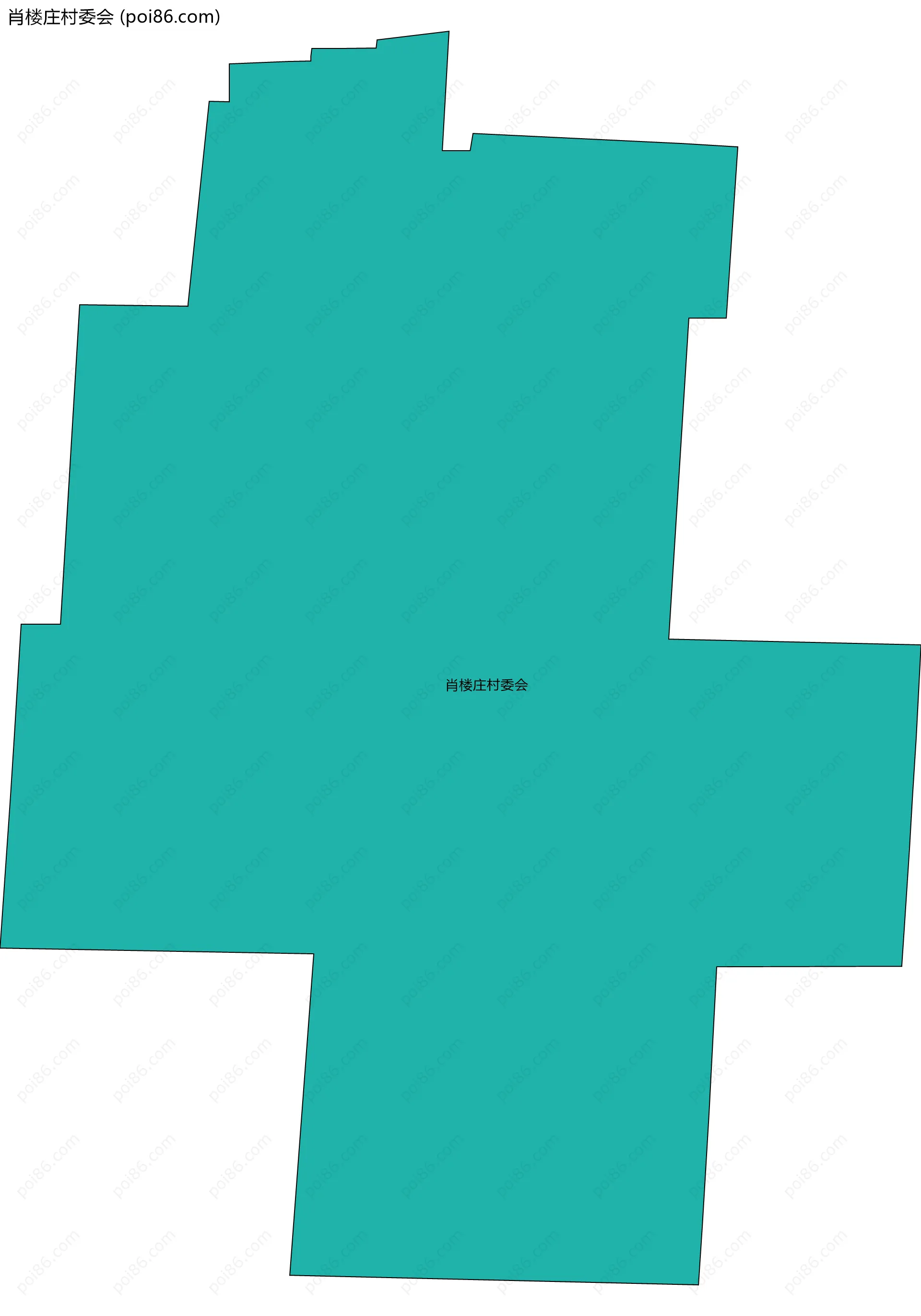 肖楼庄村委会边界地图