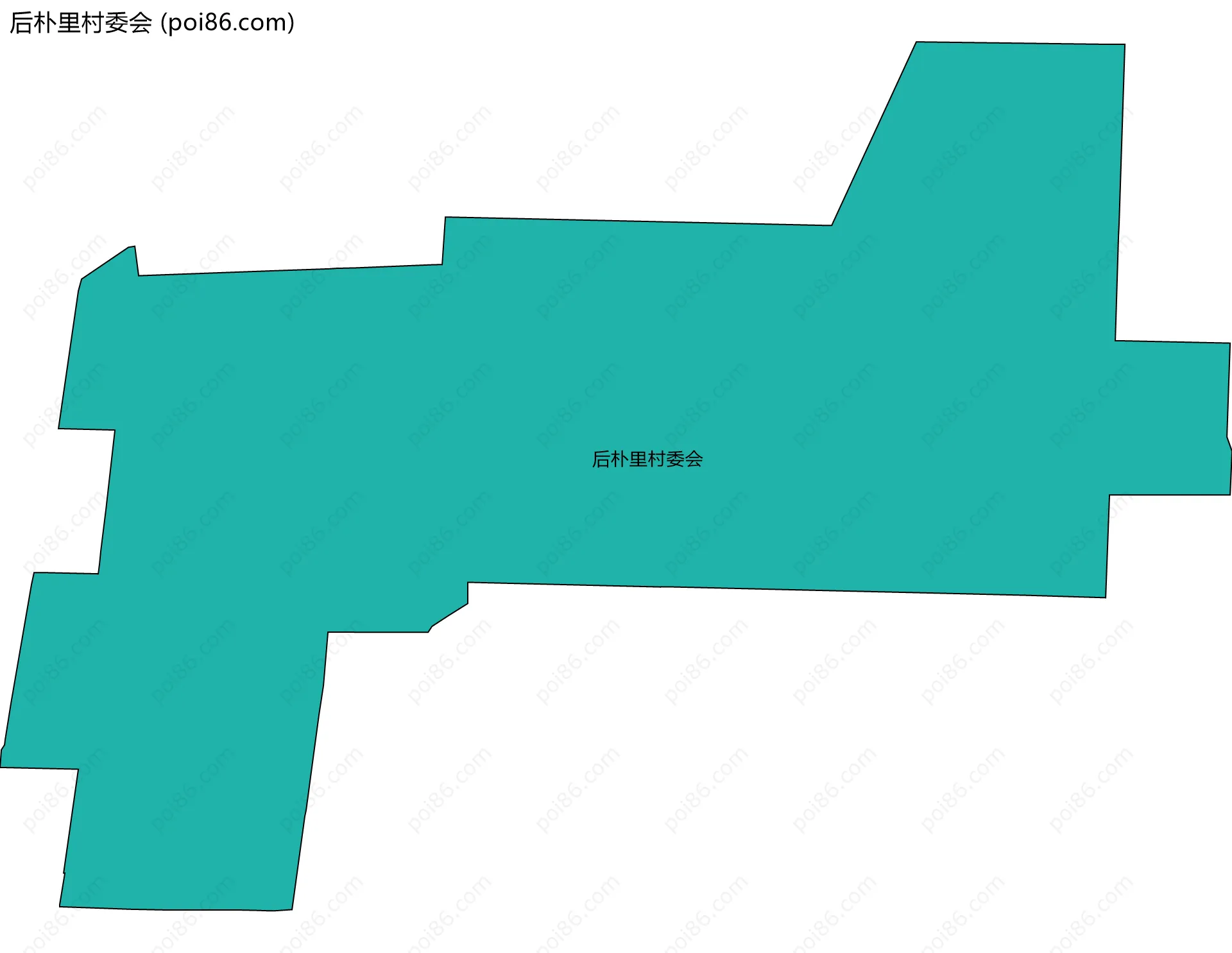 后朴里村委会边界地图