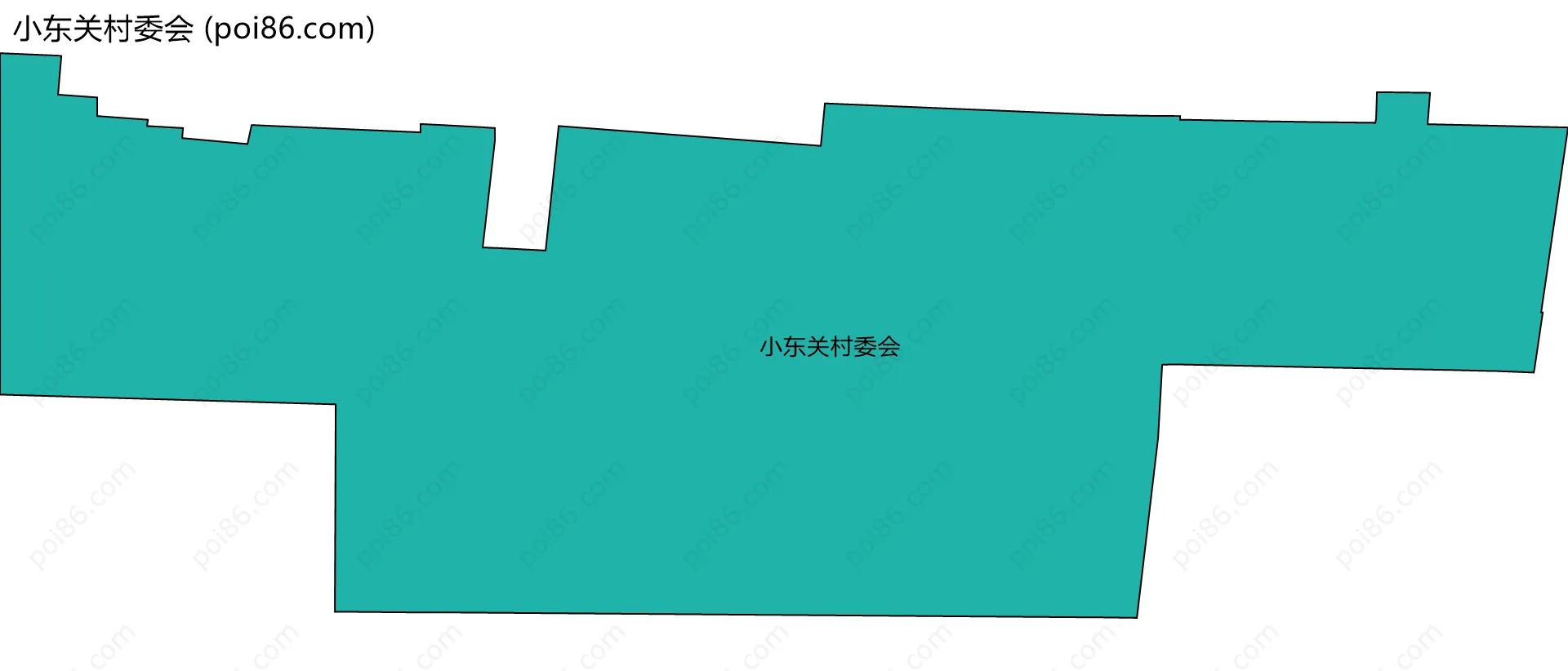 小东关村委会边界地图