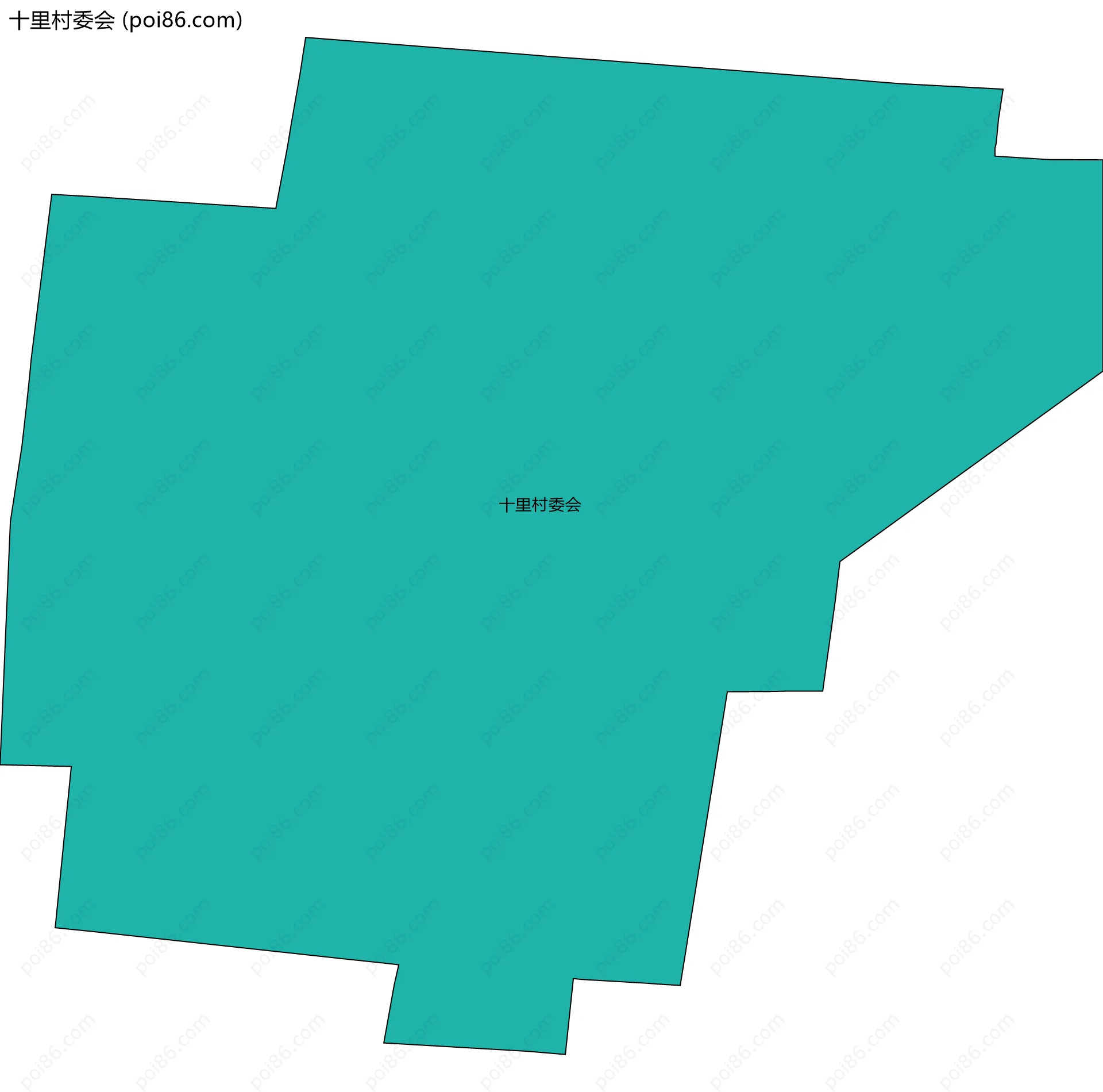 十里村委会边界地图
