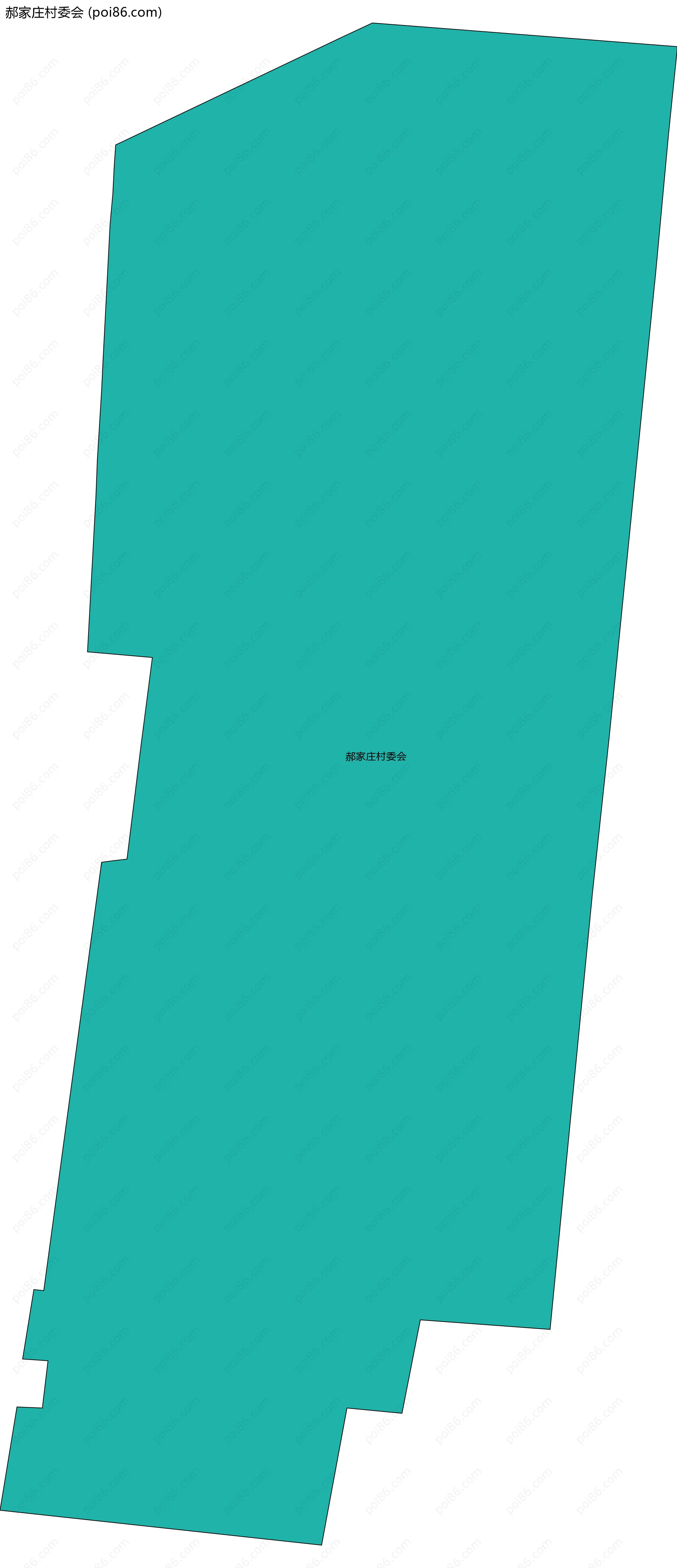 郝家庄村委会边界地图